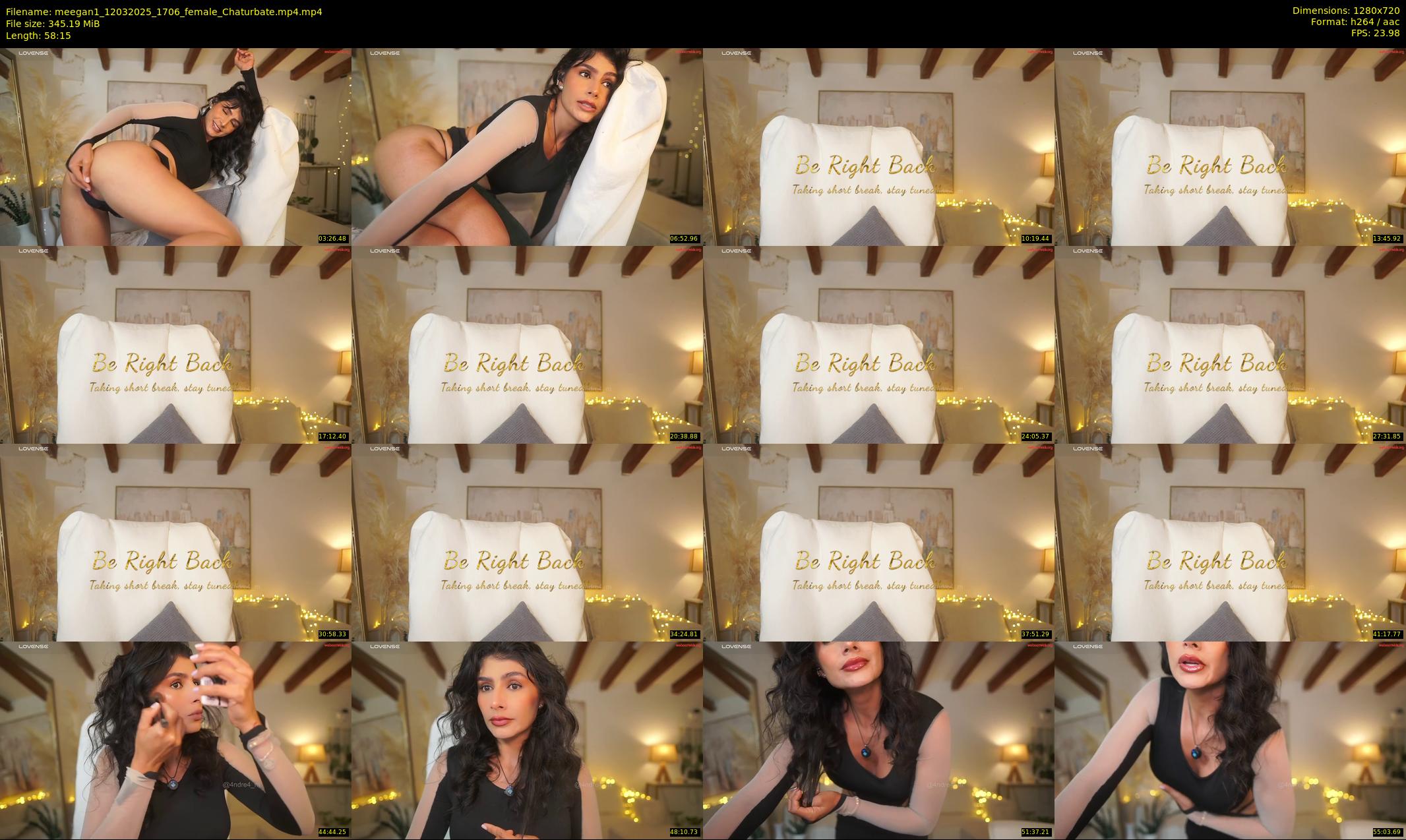 meegan1 — 59 minute Chaturbate female cam show recording, 720p, Mar 12, 2025