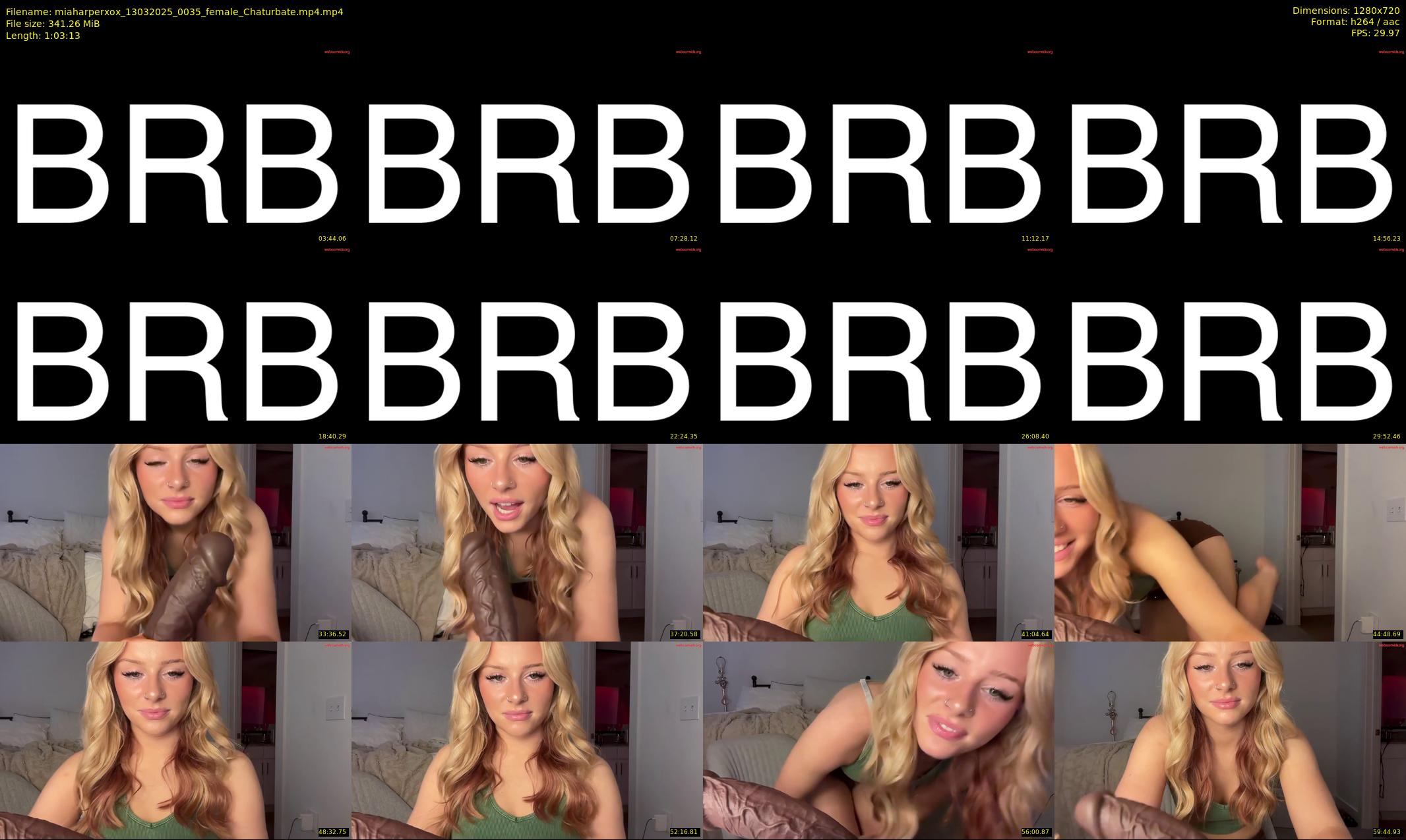 miaharperxox — 64 minute Chaturbate female cam show recording, 720p, Mar 13, 2025