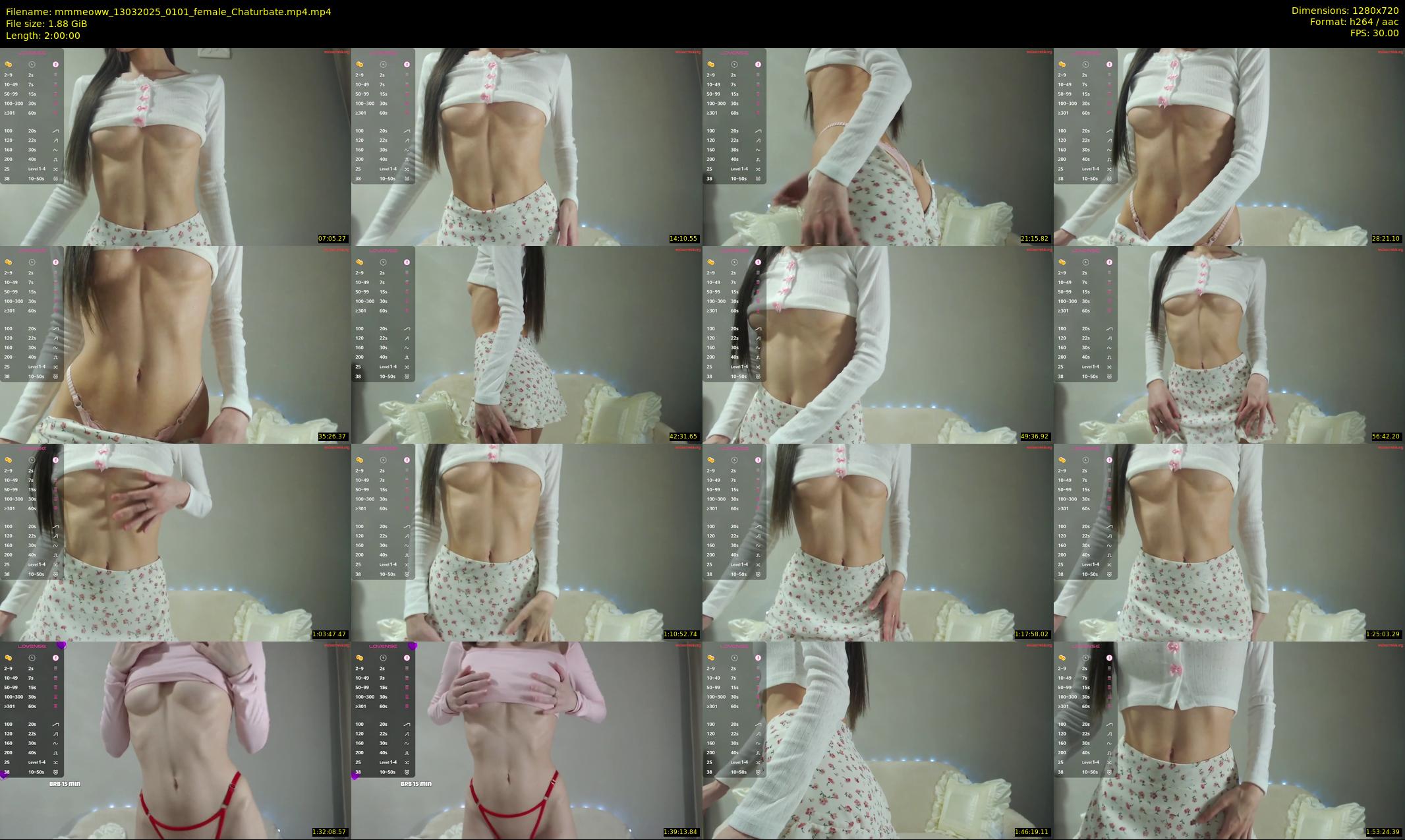 mmmeoww — 120 minute Chaturbate female cam show recording, 720p, Mar 13, 2025