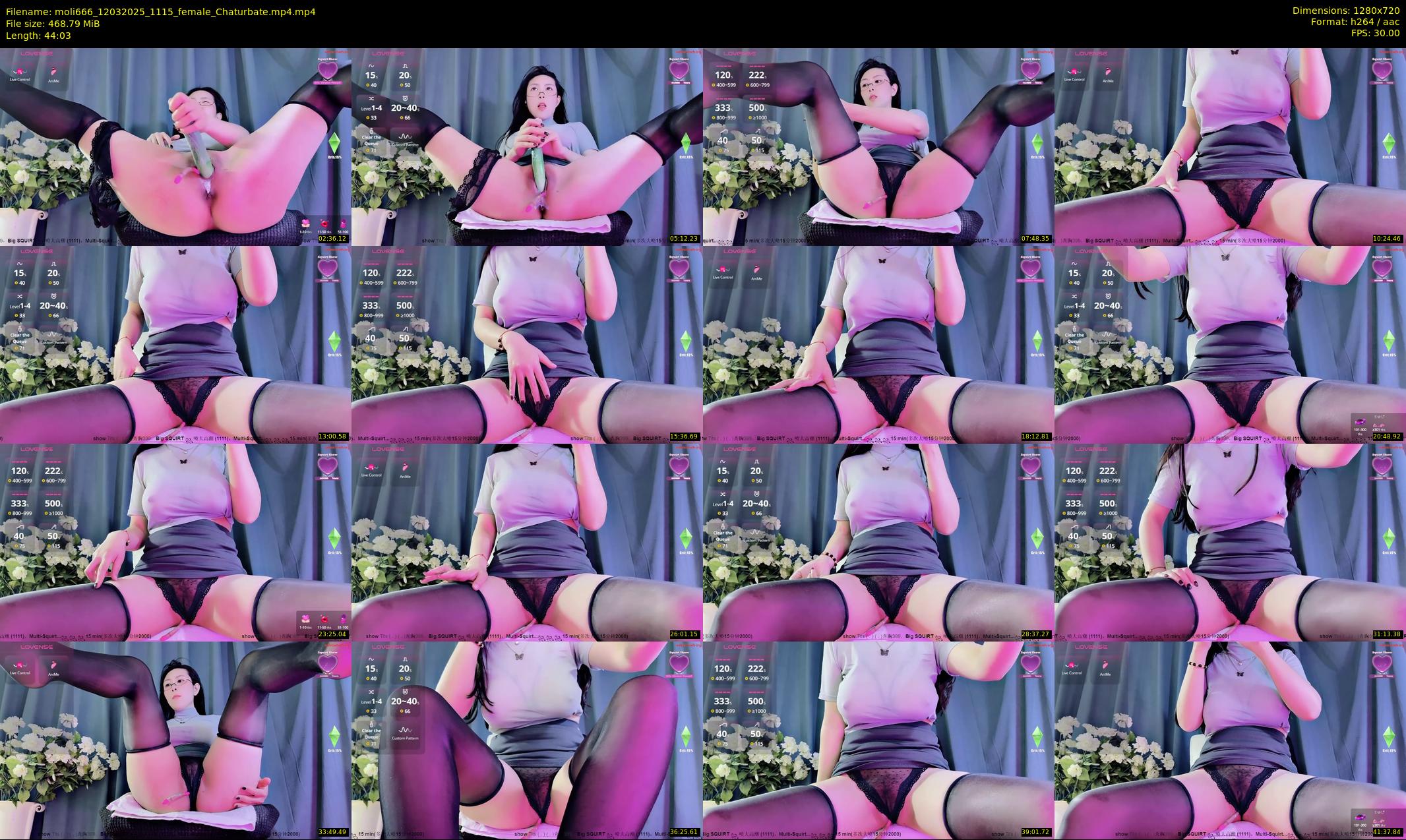 moli666 — 45 minute Chaturbate female cam show recording, 720p, Mar 12, 2025
