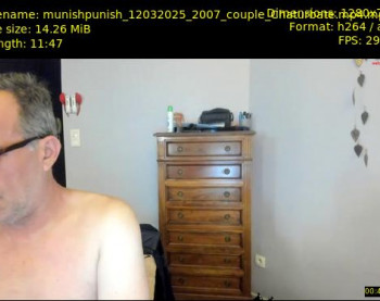 munishpunish — 12 minute Chaturbate couple cam show recording, 720p, Mar 12, 2025