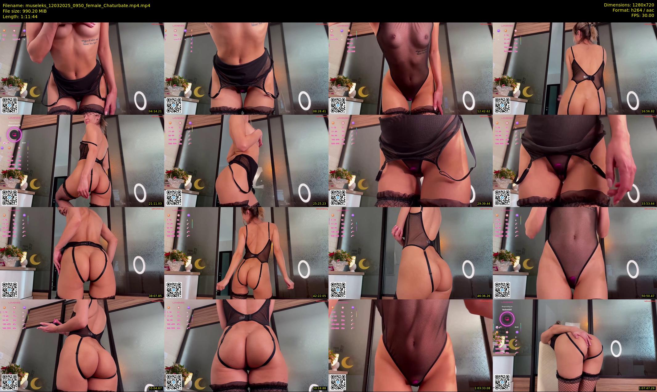 museleks — 72 minute Chaturbate female cam show recording, 720p, Mar 12, 2025
