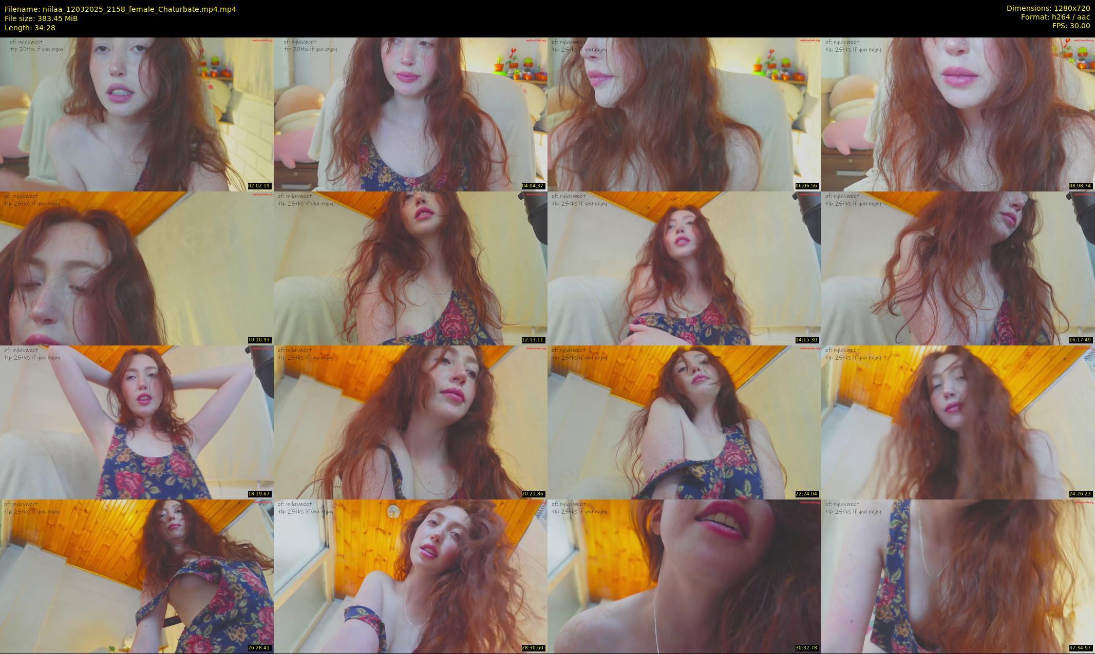 niilaa — 35 minute Chaturbate female cam show recording, 720p, Mar 12, 2025