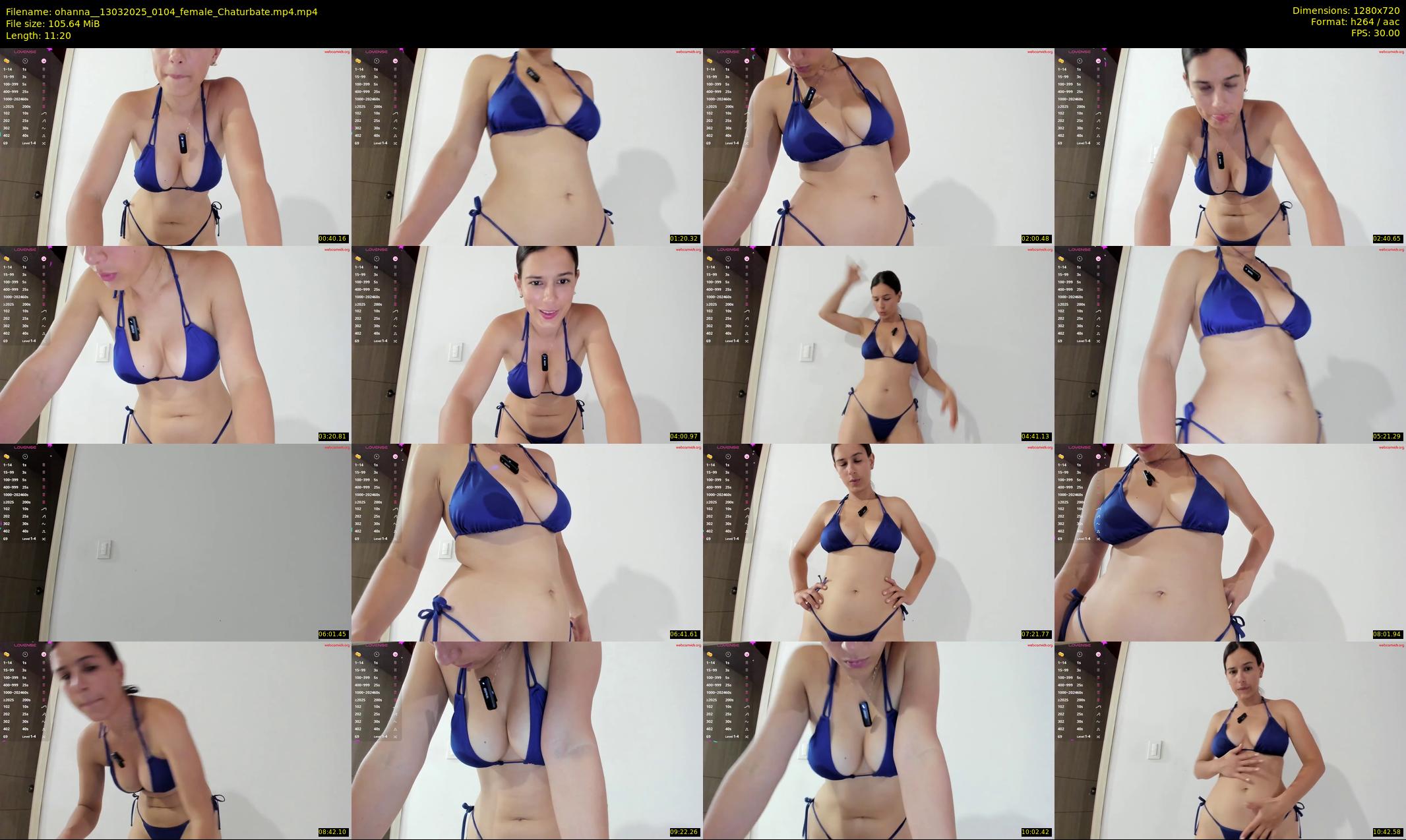 ohanna_ — 12 minute Chaturbate female cam show recording, 720p, Mar 13, 2025