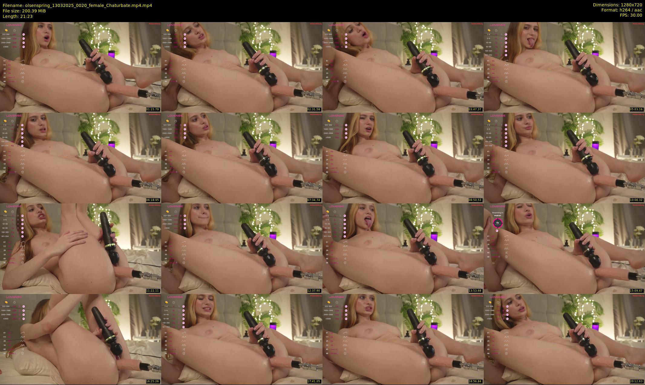olsenspring — 22 minute Chaturbate female cam show recording, 720p, Mar 13, 2025