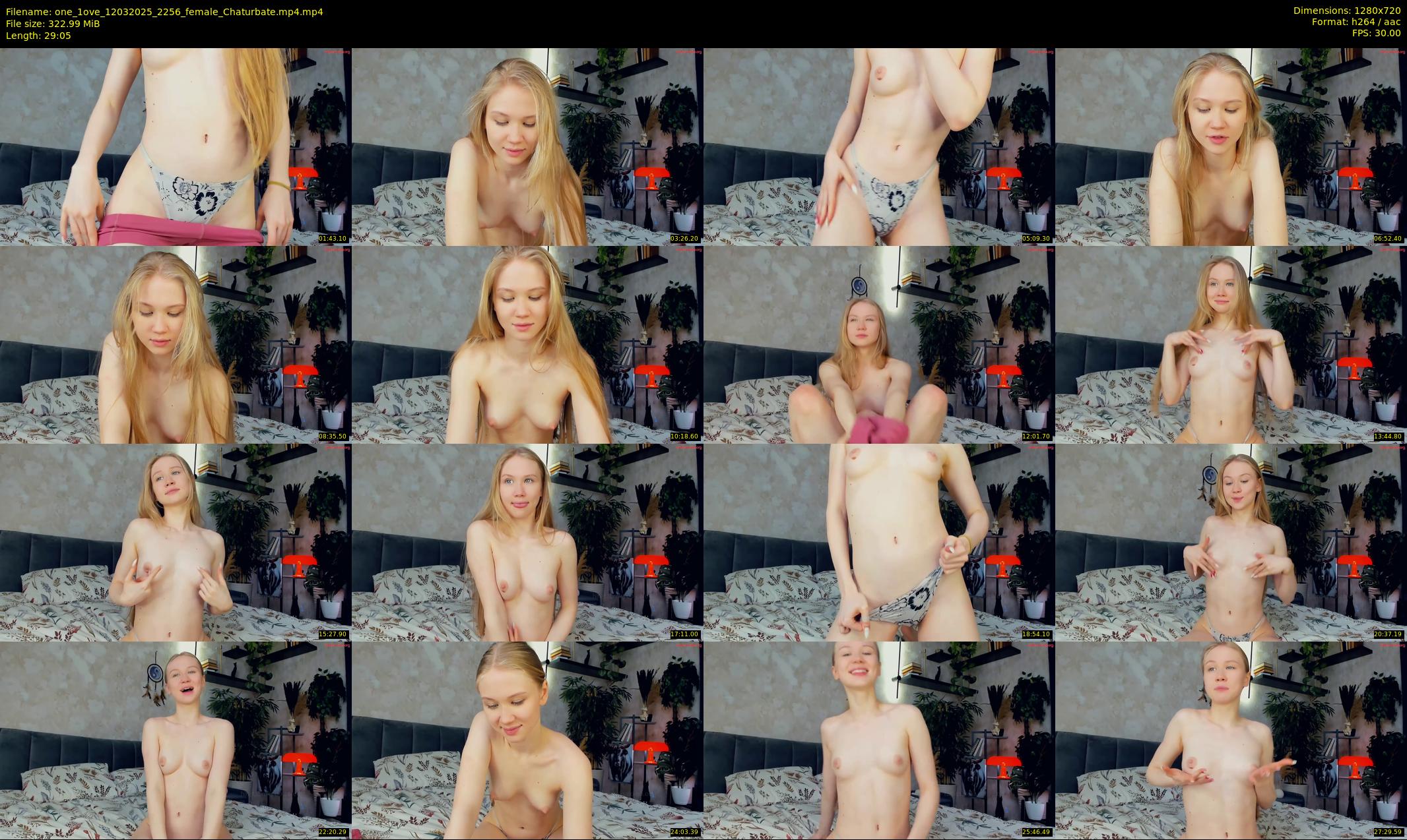 one_1ove — 30 minute Chaturbate female cam show recording, 720p, Mar 12, 2025