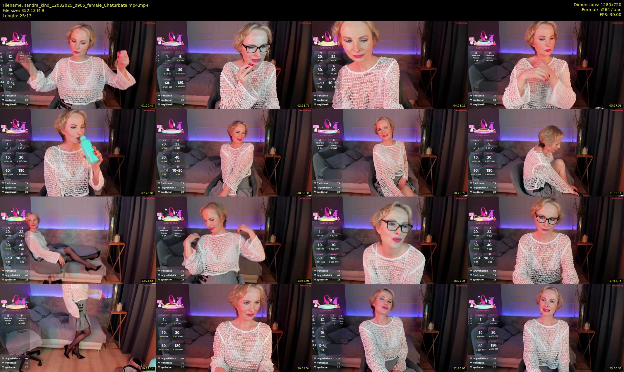 sandra_kind — 26 minute Chaturbate female cam show recording, 720p, Mar 12, 2025
