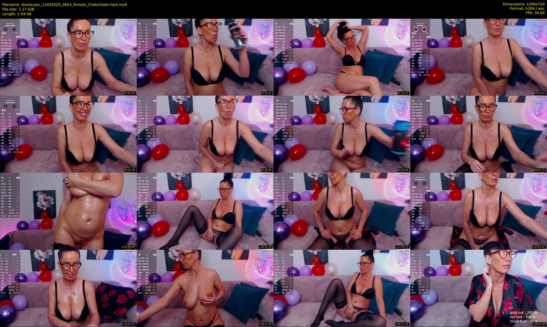 sheilaryan — 120 minute Chaturbate female cam show recording, 720p, Mar 12, 2025