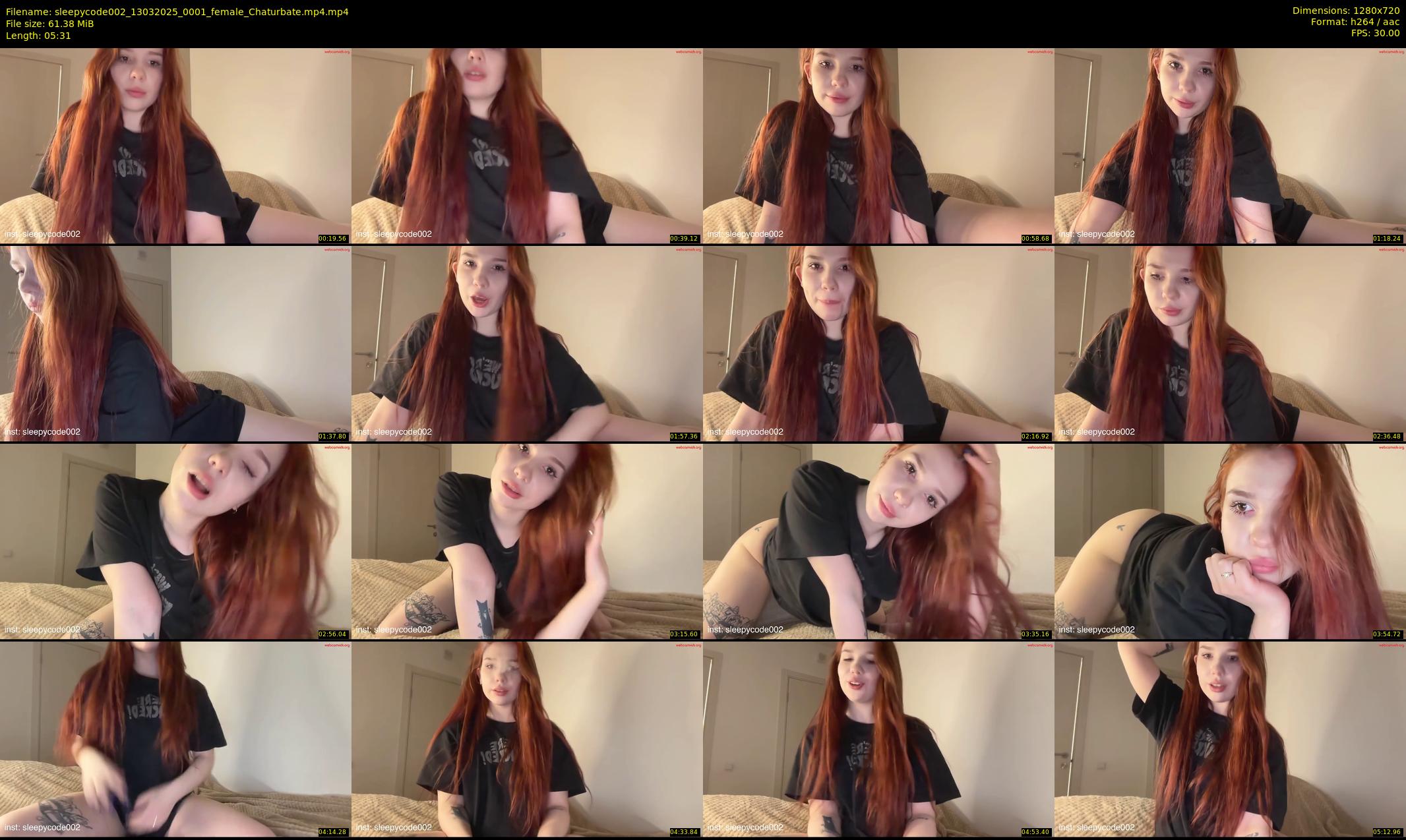 sleepycode002 — 6 minute Chaturbate female cam show recording, 720p, Mar 13, 2025