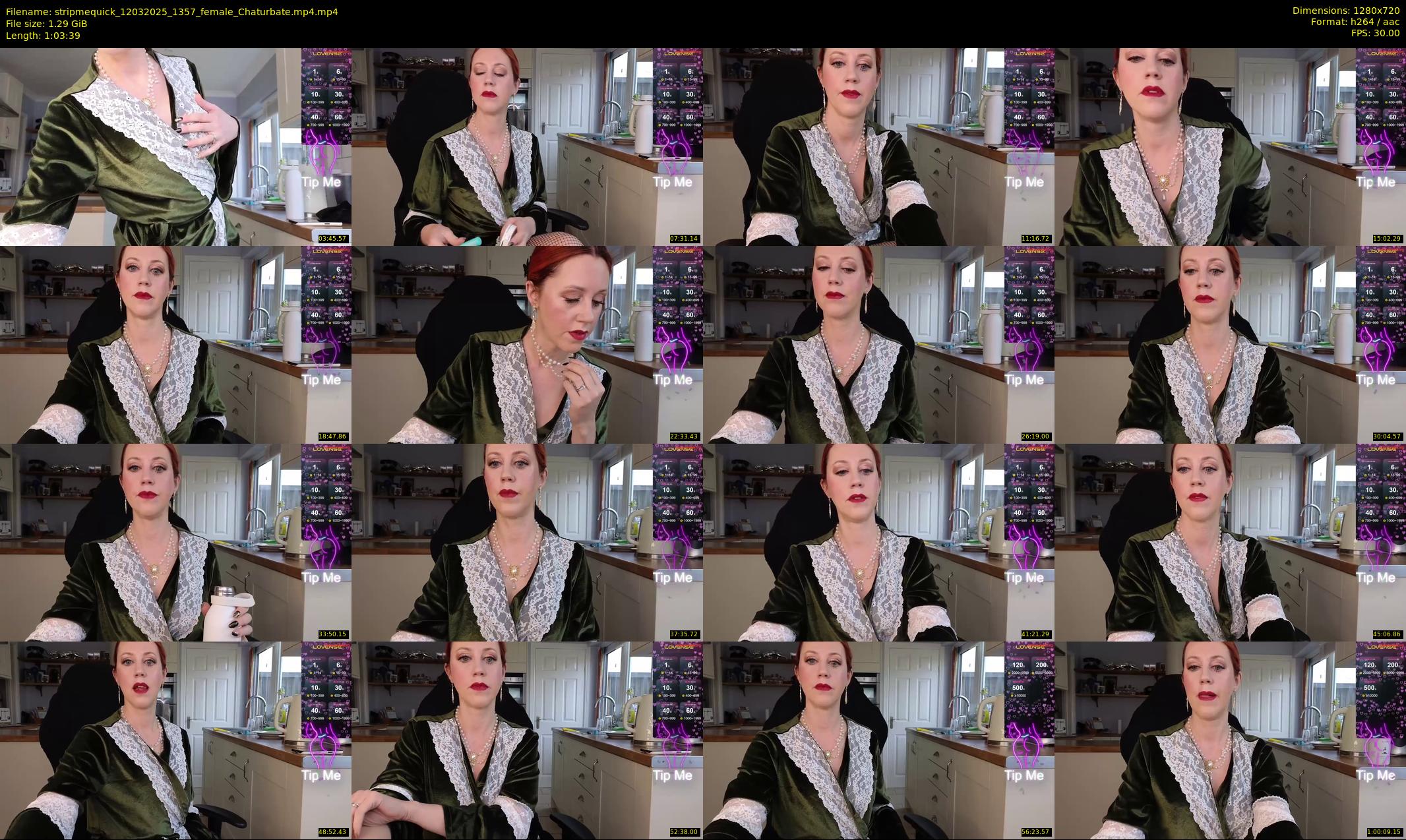 stripmequick — 64 minute Chaturbate female cam show recording, 720p, Mar 12, 2025