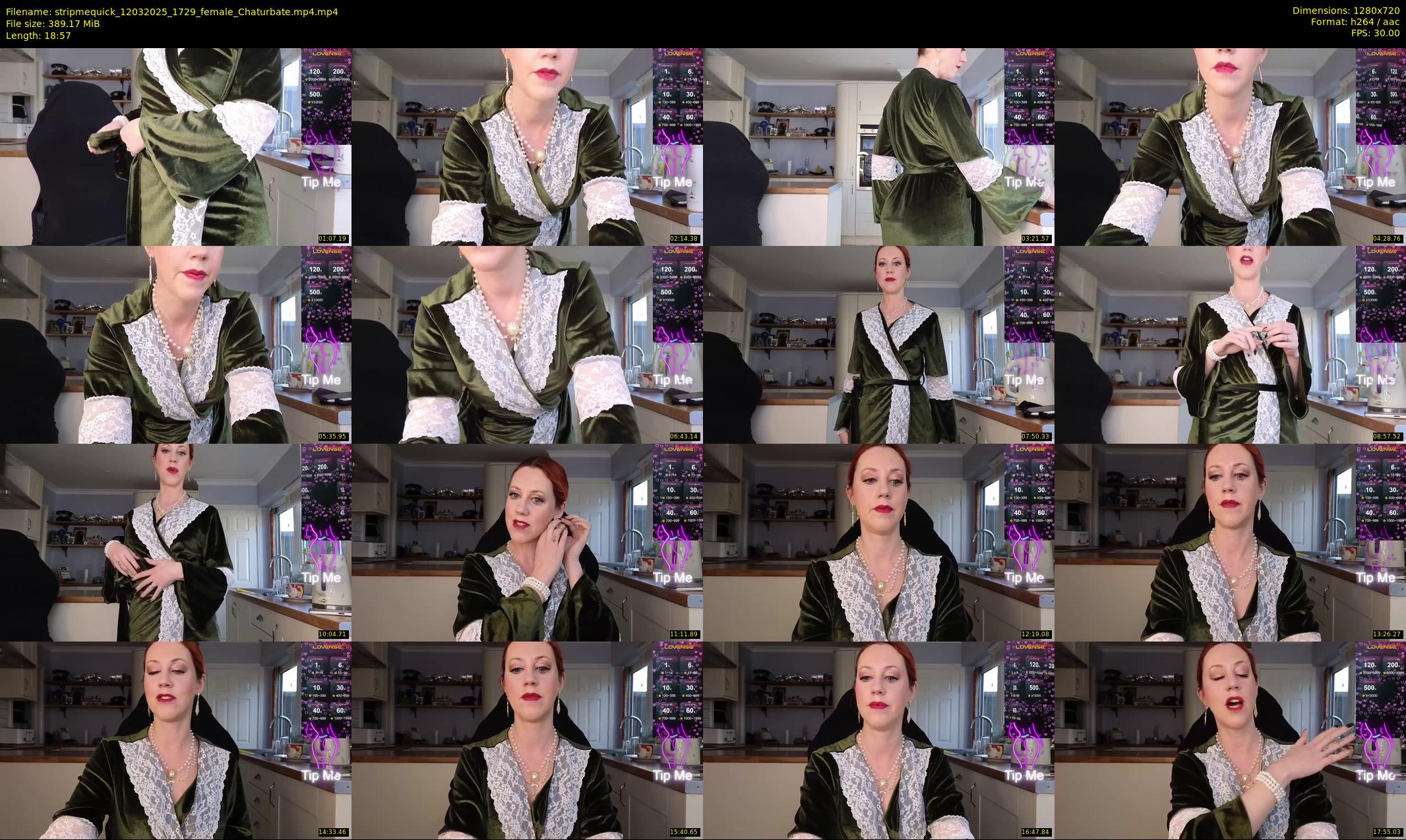 stripmequick — 19 minute Chaturbate female cam show recording, 720p, Mar 12, 2025