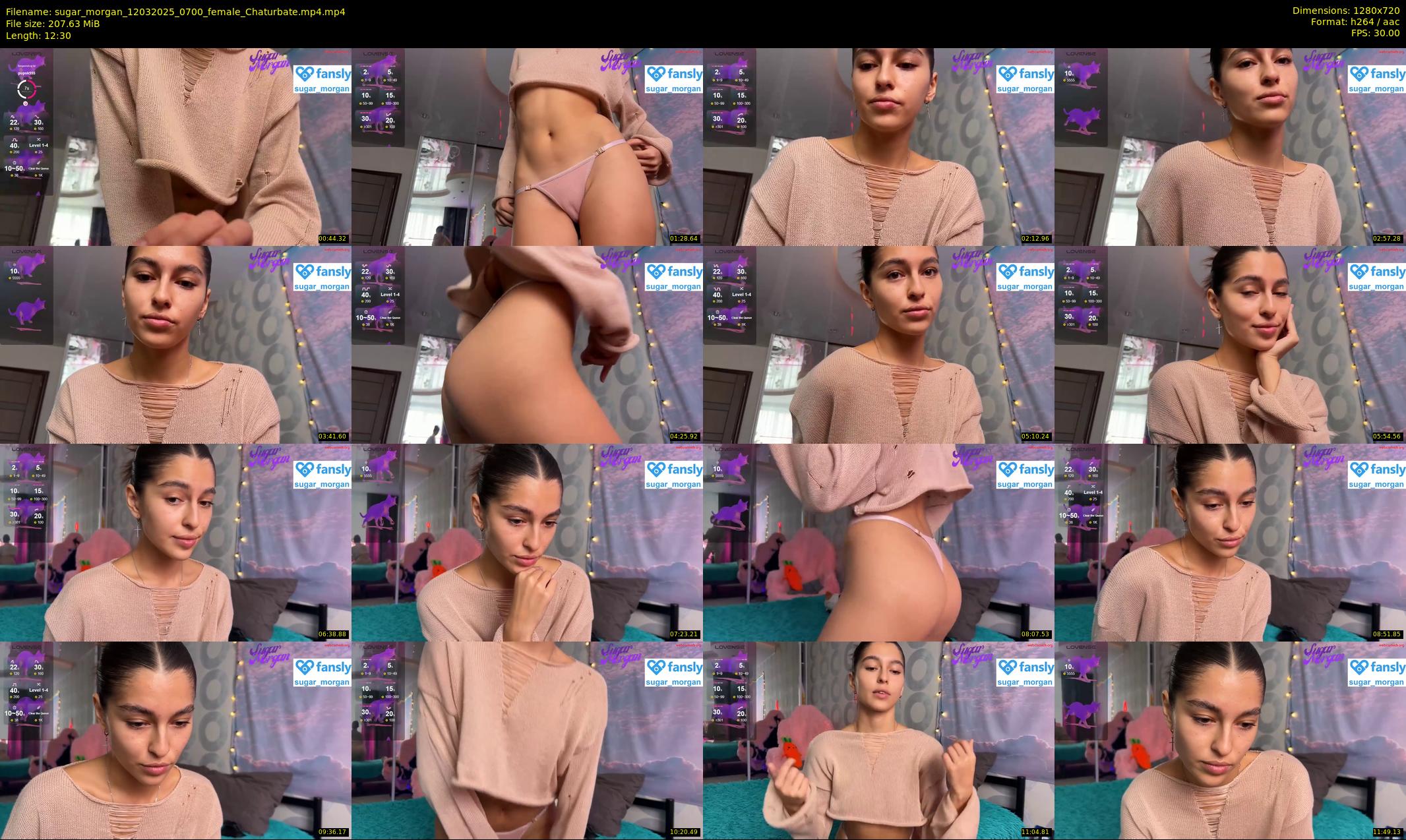 sugar_morgan — 13 minute Chaturbate female cam show recording, 720p, Mar 12, 2025