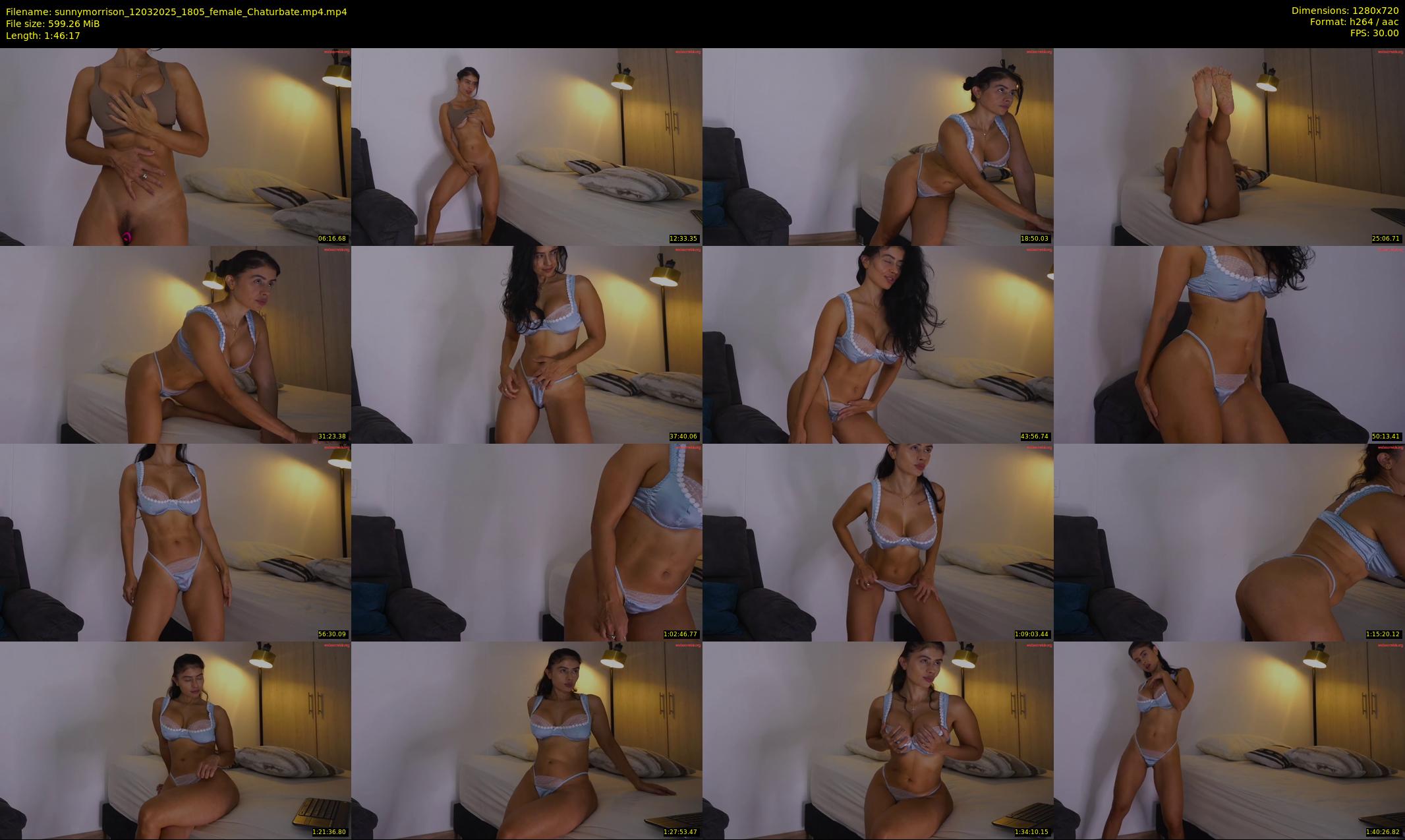 sunnymorrison — 107 minute Chaturbate female cam show recording, 720p, Mar 12, 2025
