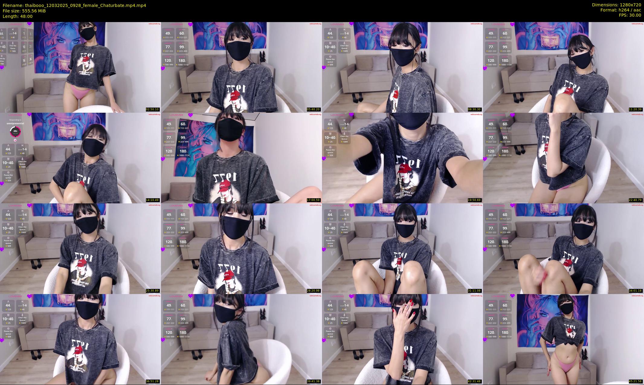 thaibooo — 48 minute Chaturbate female cam show recording, 720p, Mar 12, 2025