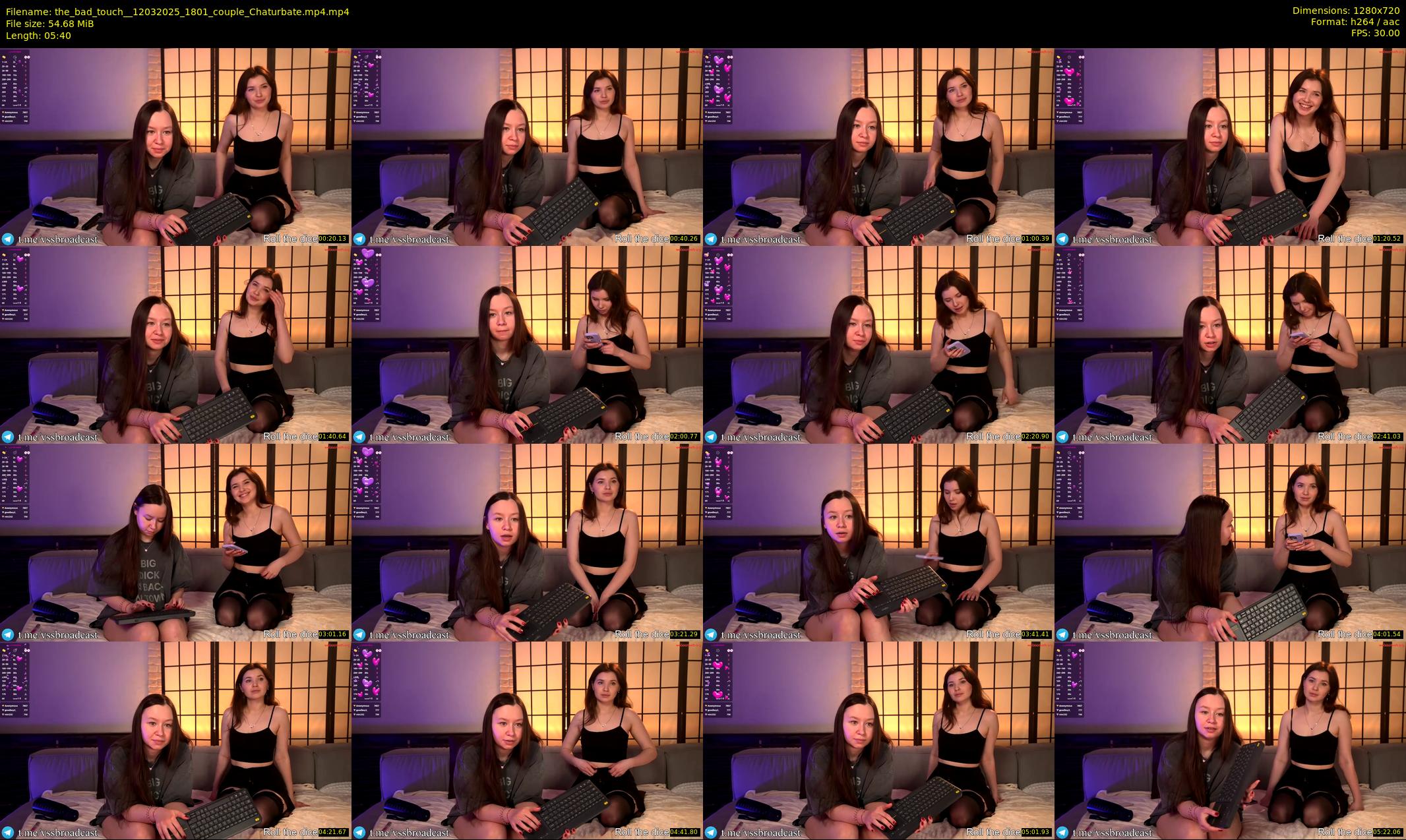 the_bad_touch_ — 6 minute Chaturbate couple cam show recording, 720p, Mar 12, 2025