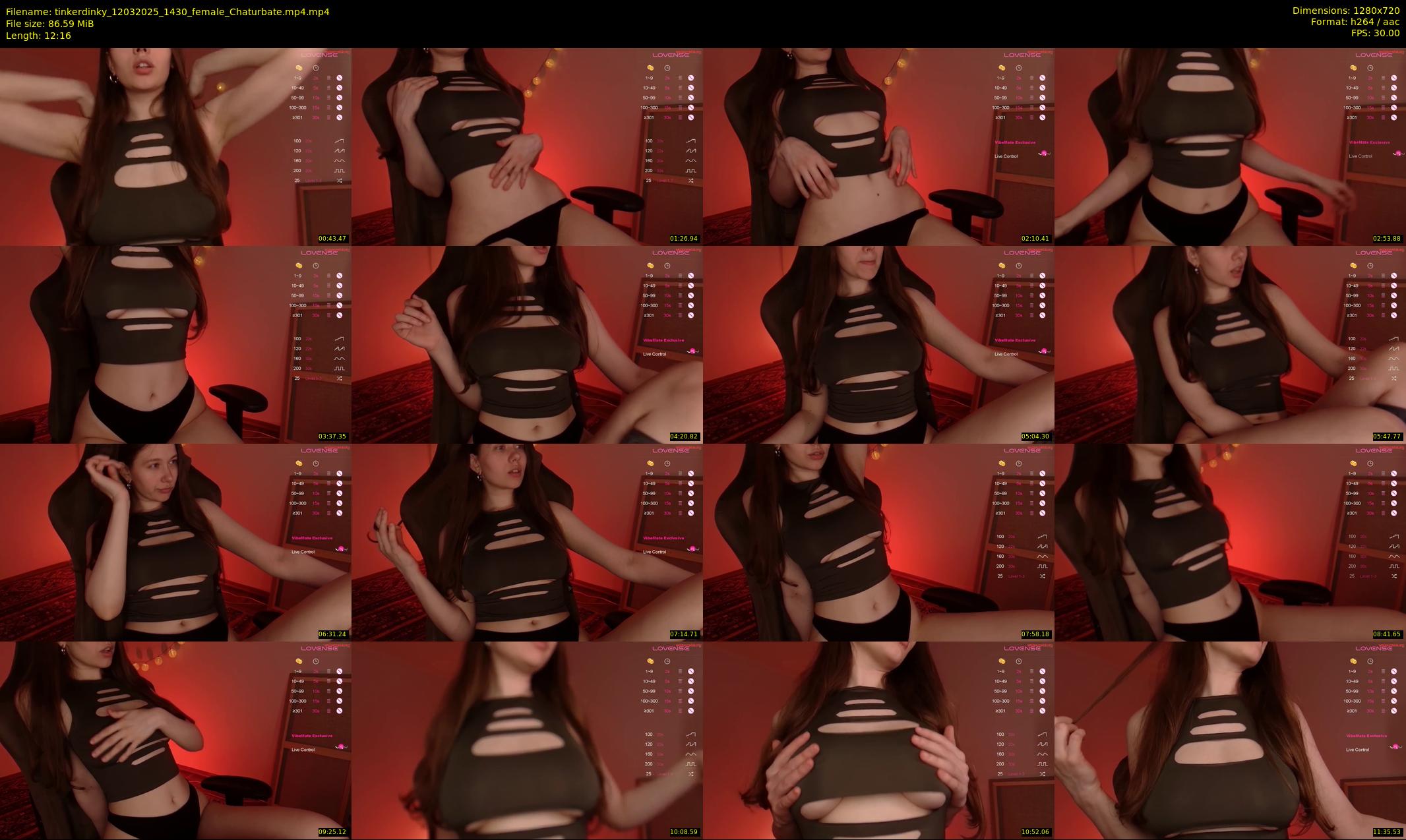 tinkerdinky — 13 minute Chaturbate female cam show recording, 720p, Mar 12, 2025