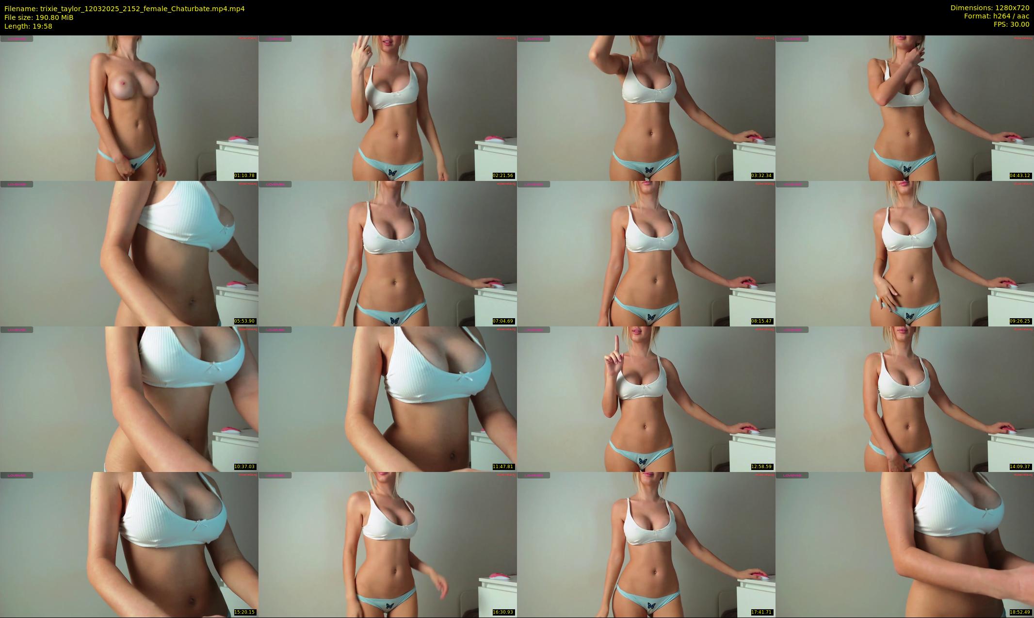 trixie_taylor — 20 minute Chaturbate female cam show recording, 720p, Mar 12, 2025
