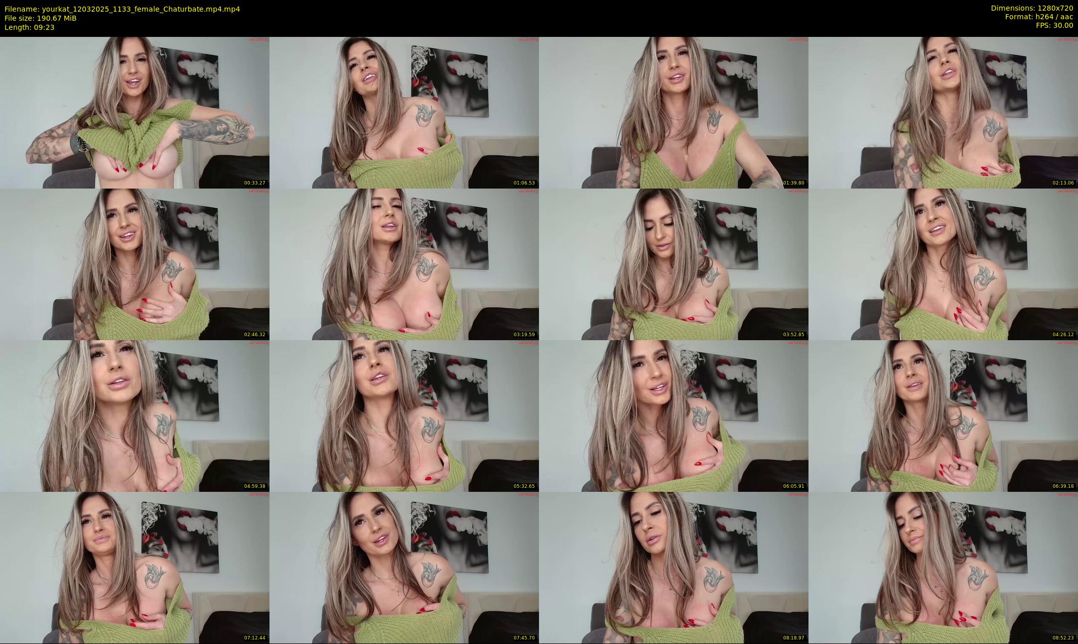 yourkat — 10 minute Chaturbate female cam show recording, 720p, Mar 12, 2025