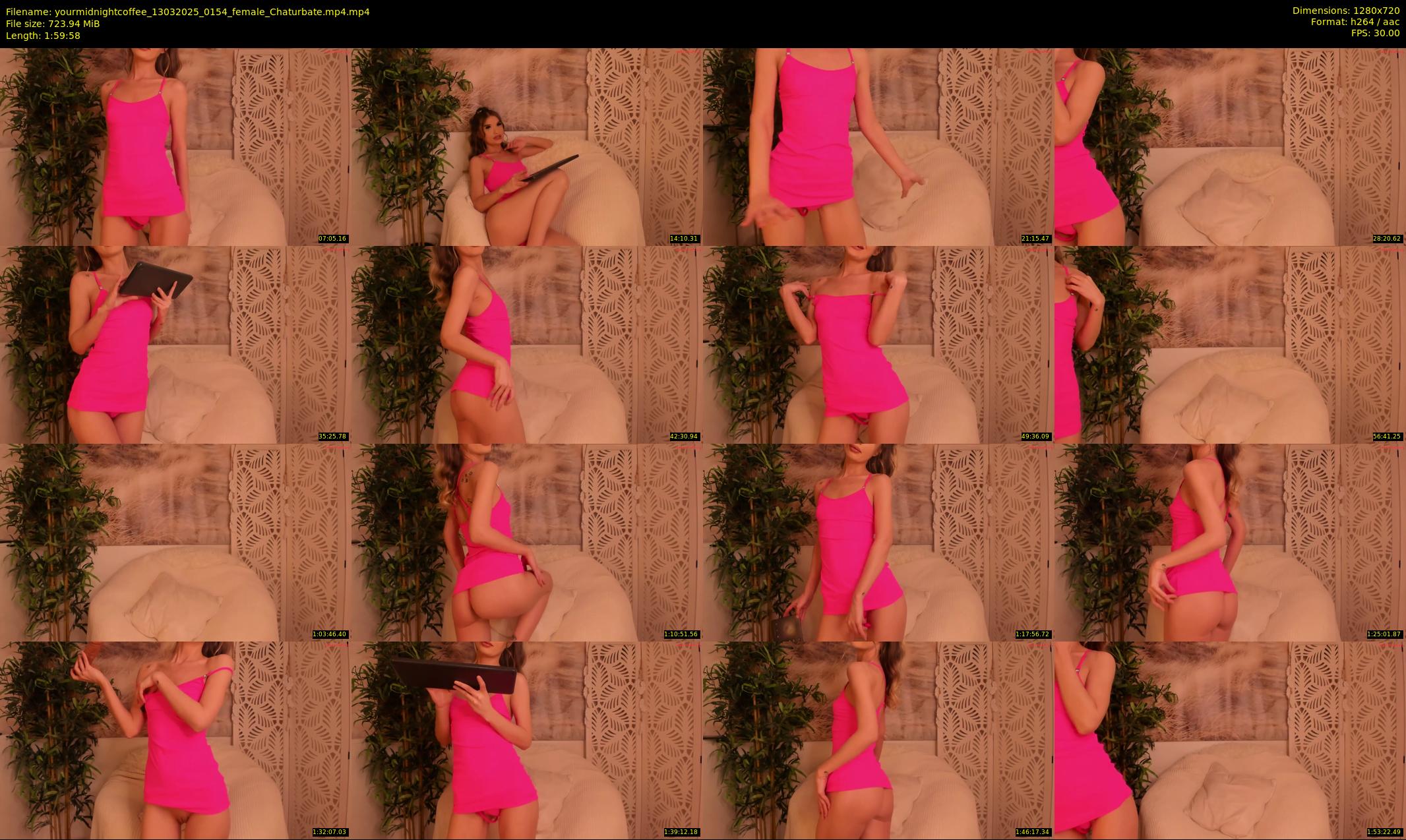 yourmidnightcoffee — 120 minute Chaturbate female cam show recording, 720p, Mar 13, 2025