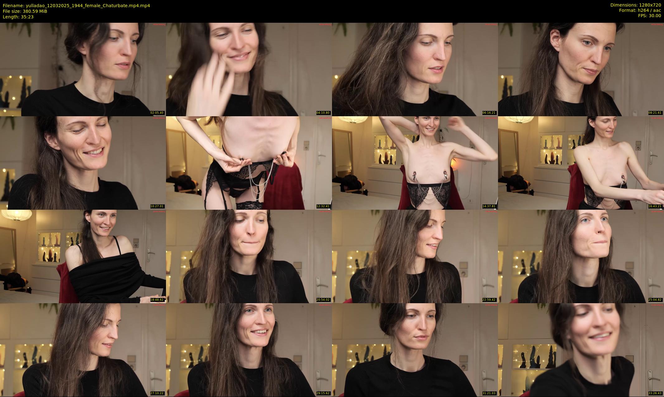 yulladao — 36 minute Chaturbate female cam show recording, 720p, Mar 12, 2025