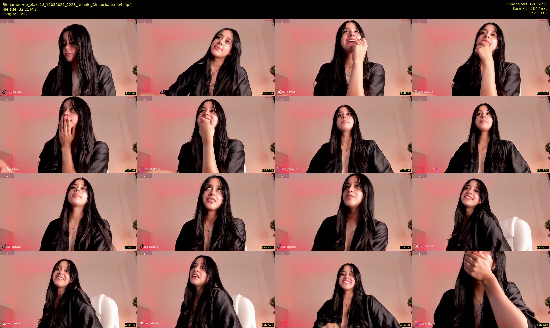 zoe_blake18 — 4 minute Chaturbate female cam show recording, 720p, Mar 12, 2025