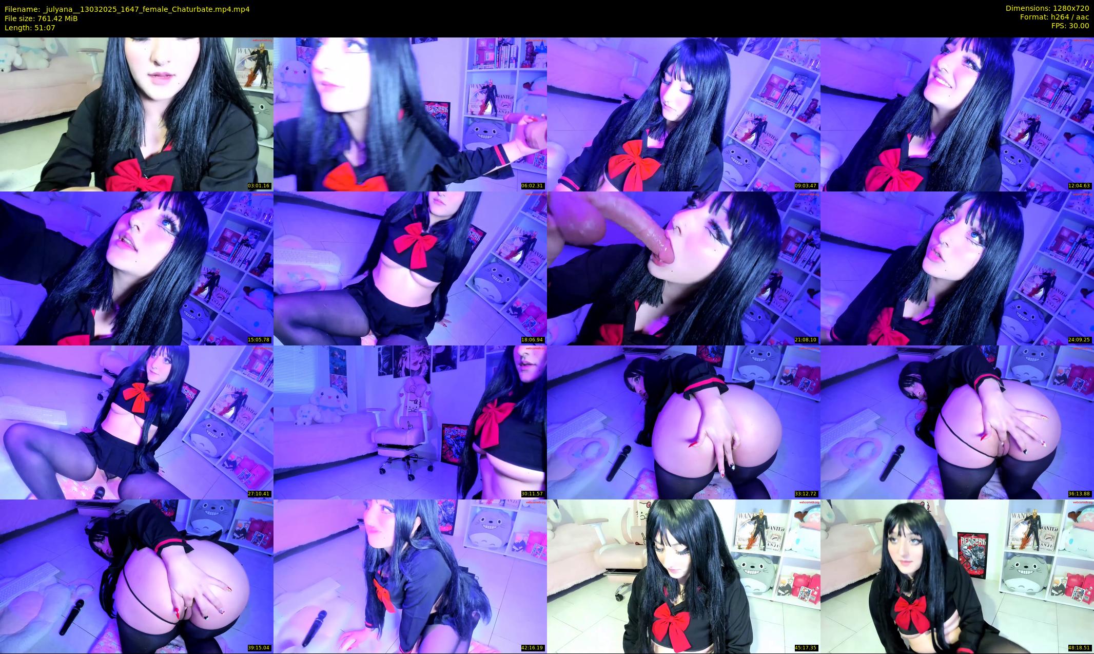 _julyana_ — 52 minute Chaturbate female cam show recording, 720p, Mar 13, 2025