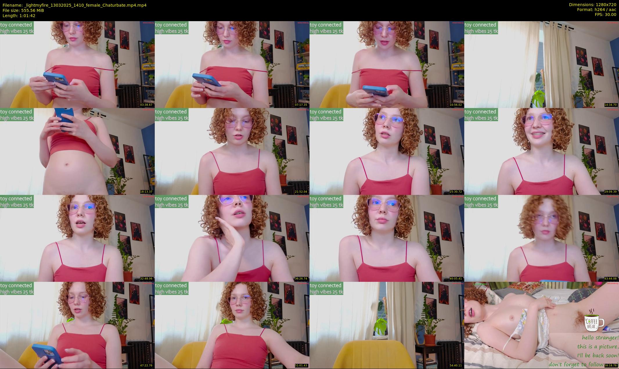 _lightmyfire — 62 minute Chaturbate female cam show recording, 720p, Mar 13, 2025