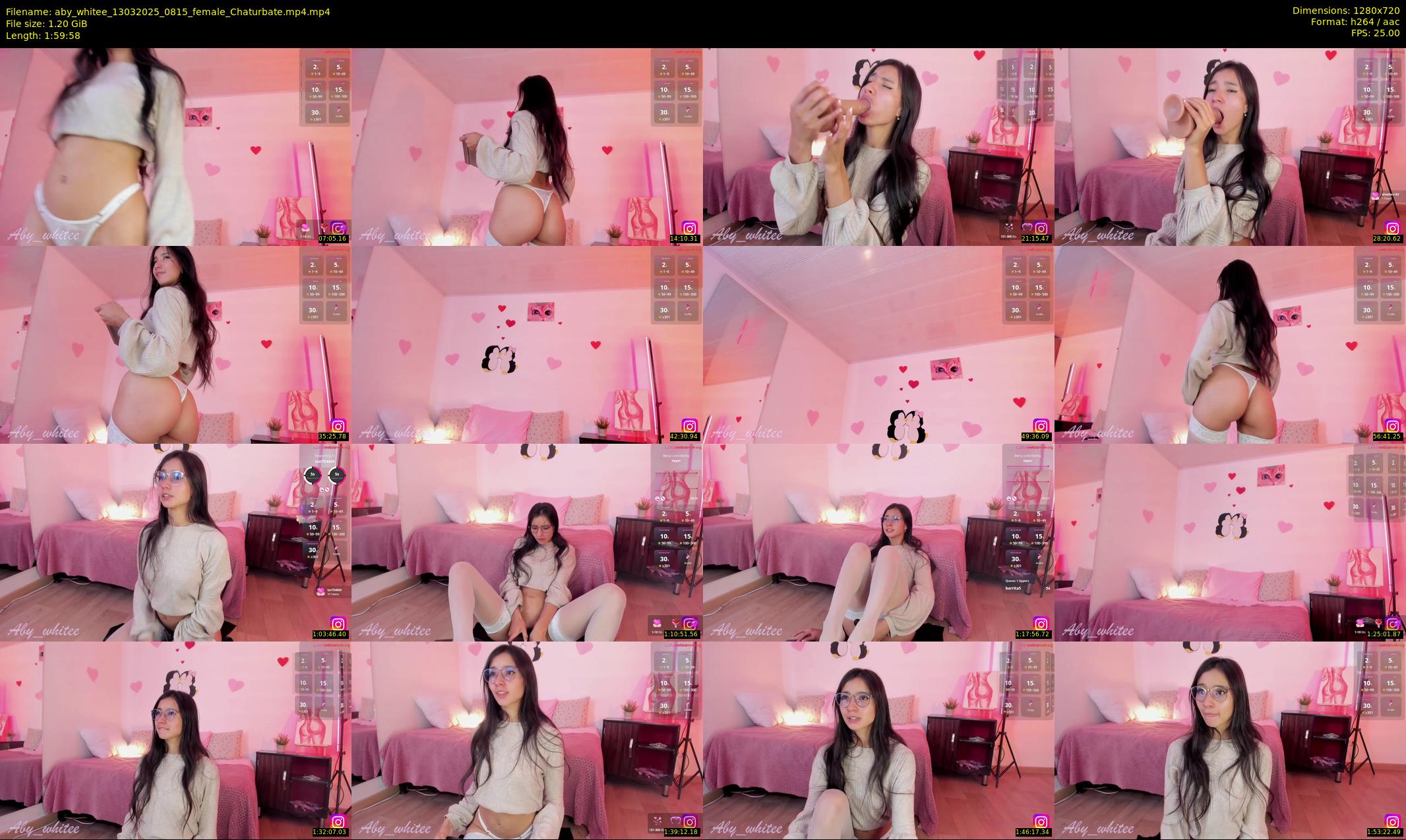 aby_whitee — 120 minute Chaturbate female cam show recording, 720p, Mar 13, 2025