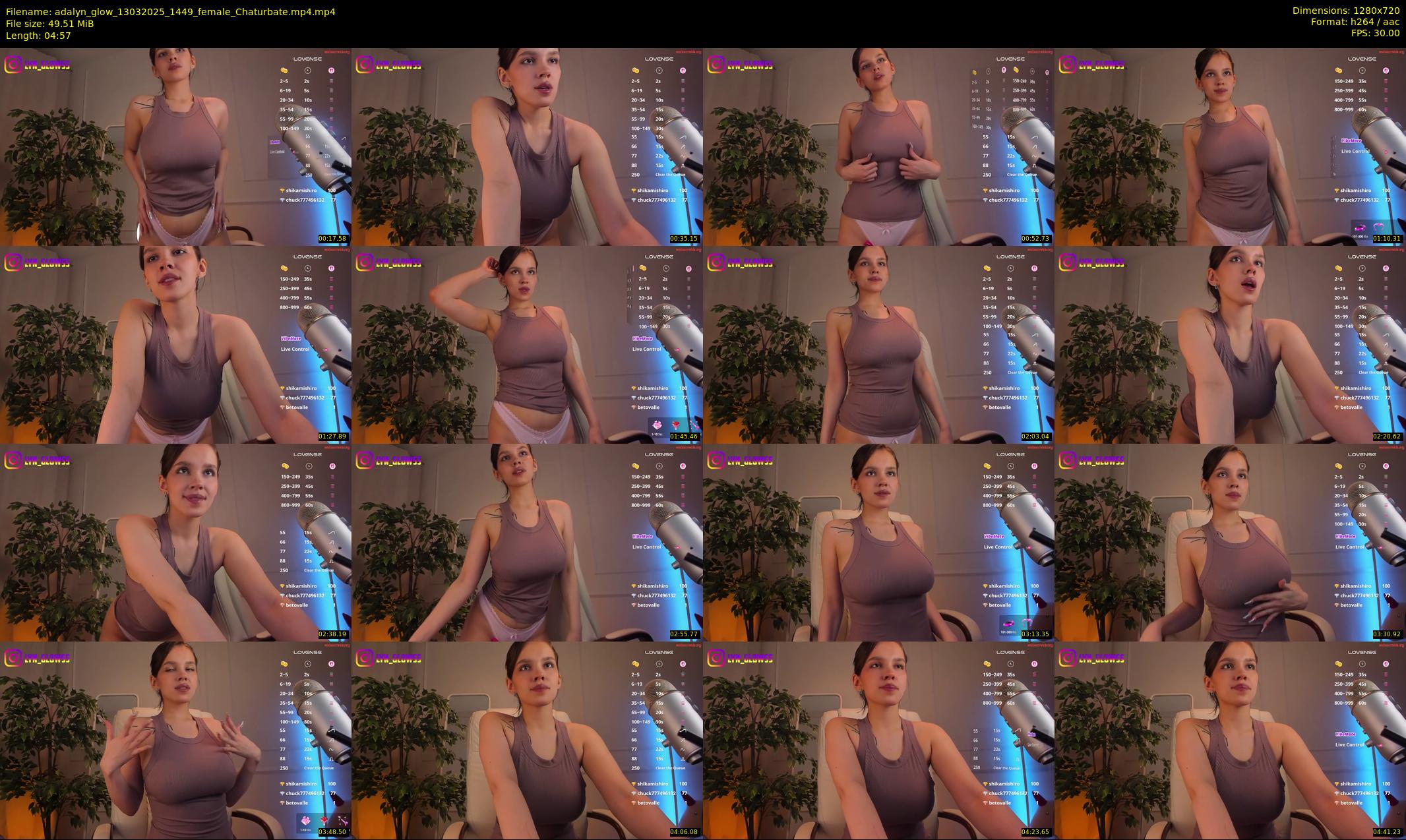 adalyn_glow — 5 minute Chaturbate female cam show recording, 720p, Mar 13, 2025