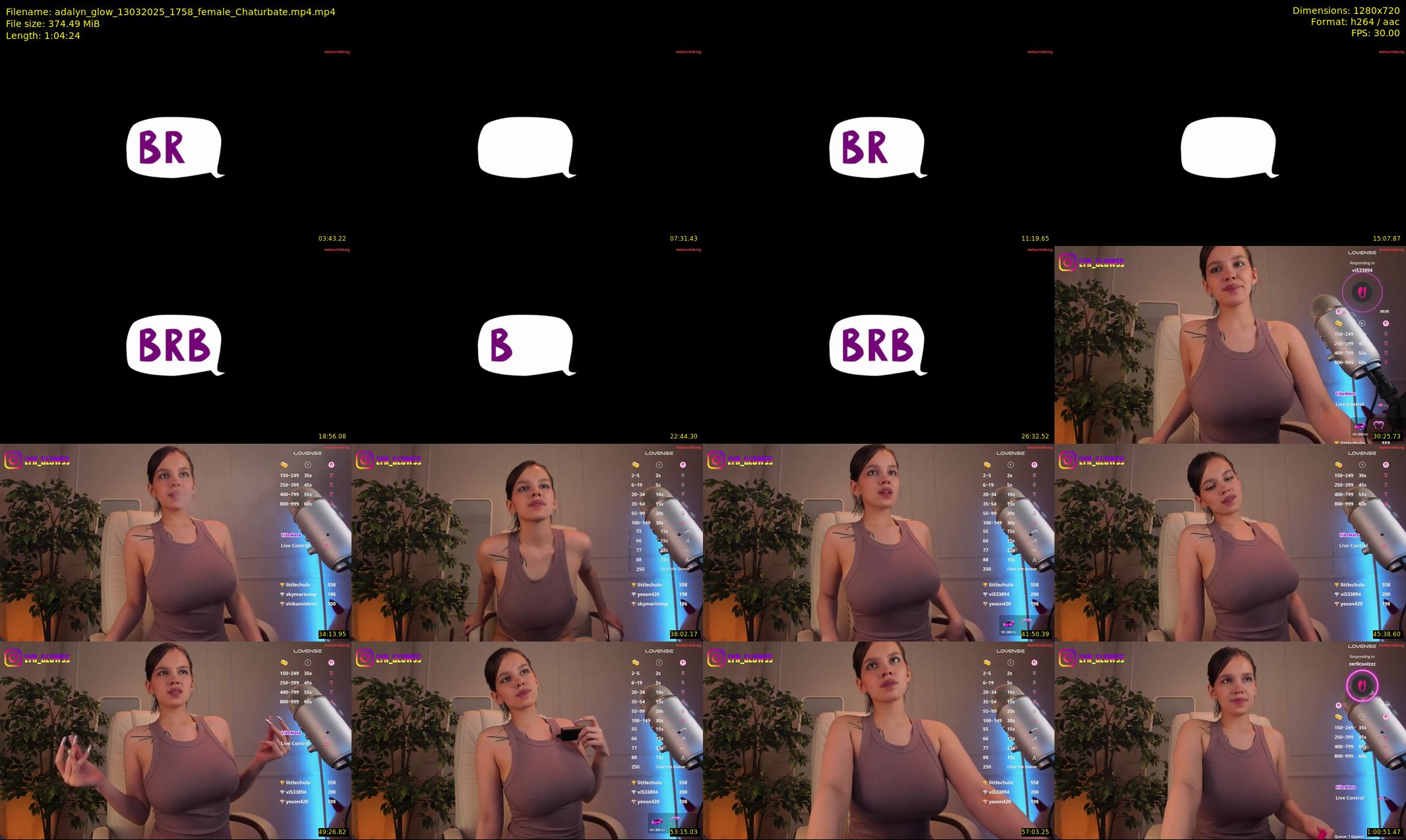 adalyn_glow — 65 minute Chaturbate female cam show recording, 720p, Mar 13, 2025