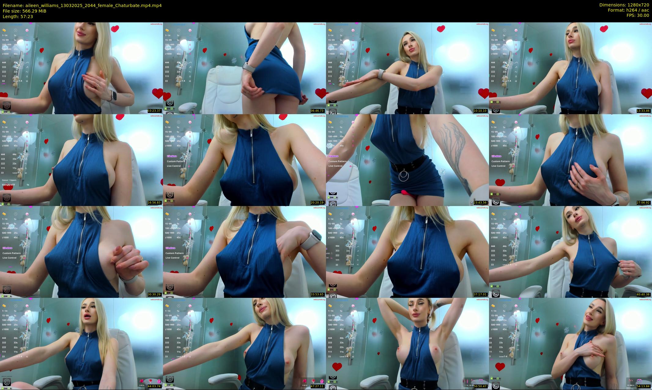aileen_williams — 58 minute Chaturbate female cam show recording, 720p, Mar 13, 2025