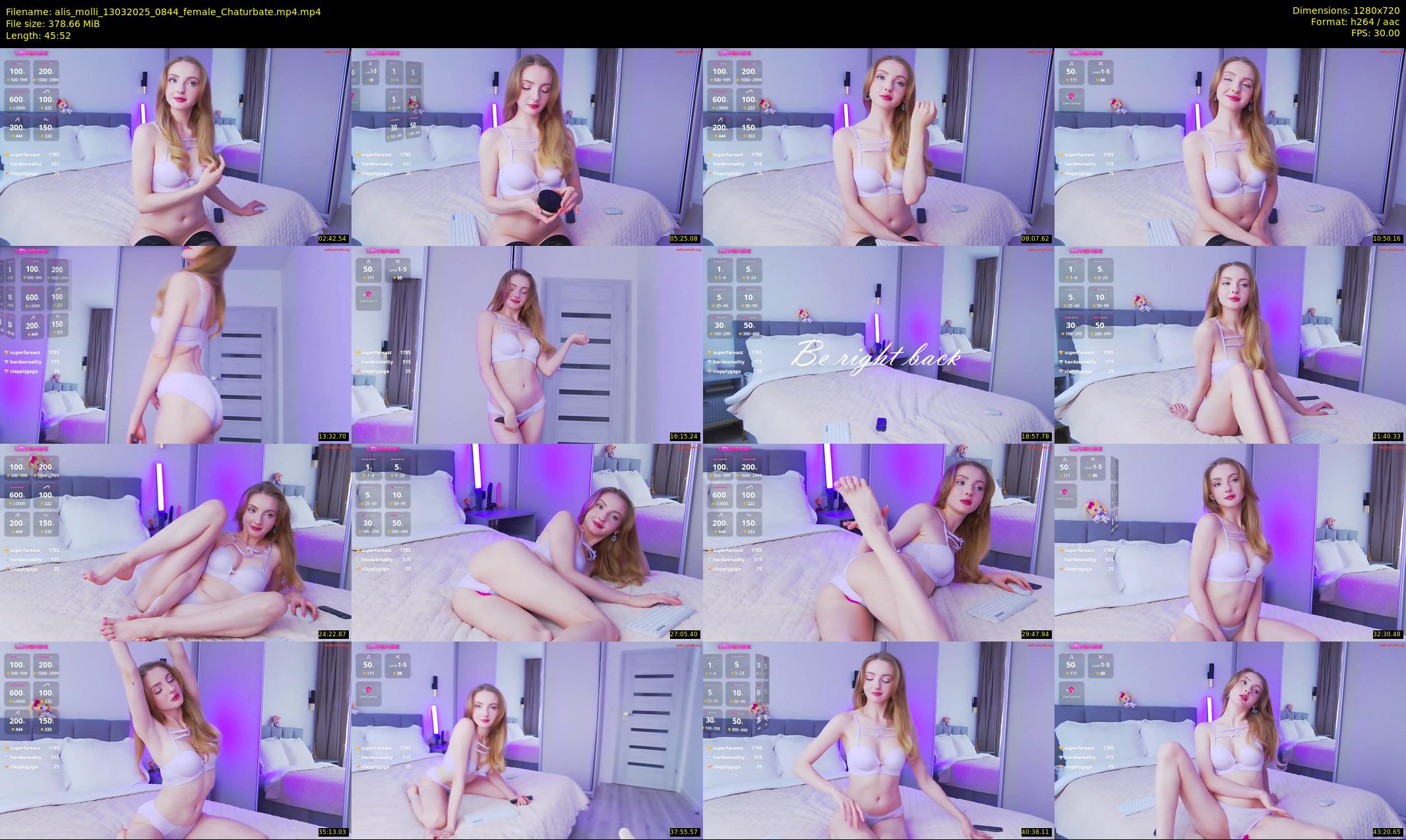 alis_molli — 46 minute Chaturbate female cam show recording, 720p, Mar 13, 2025