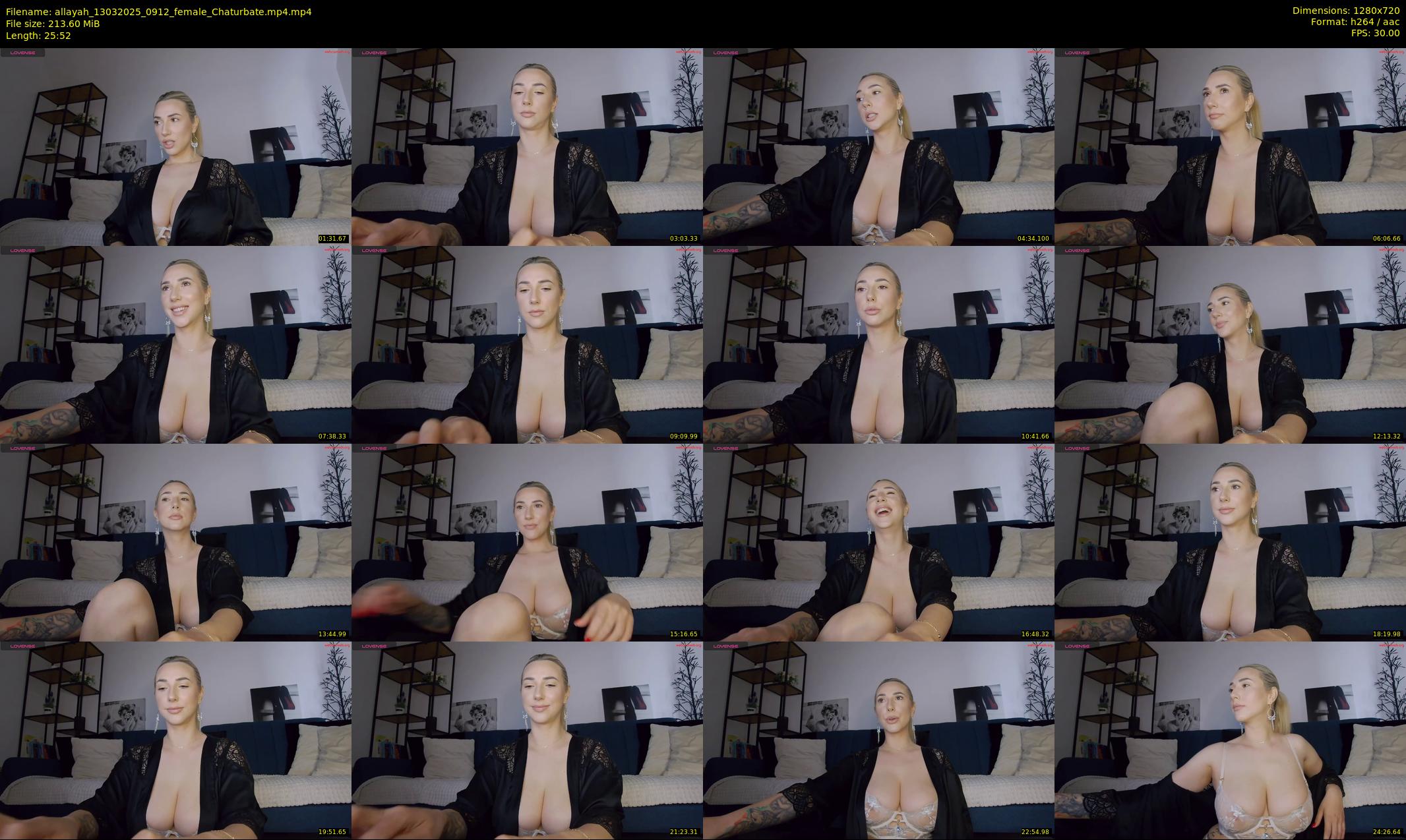 allayah — 26 minute Chaturbate female cam show recording, 720p, Mar 13, 2025
