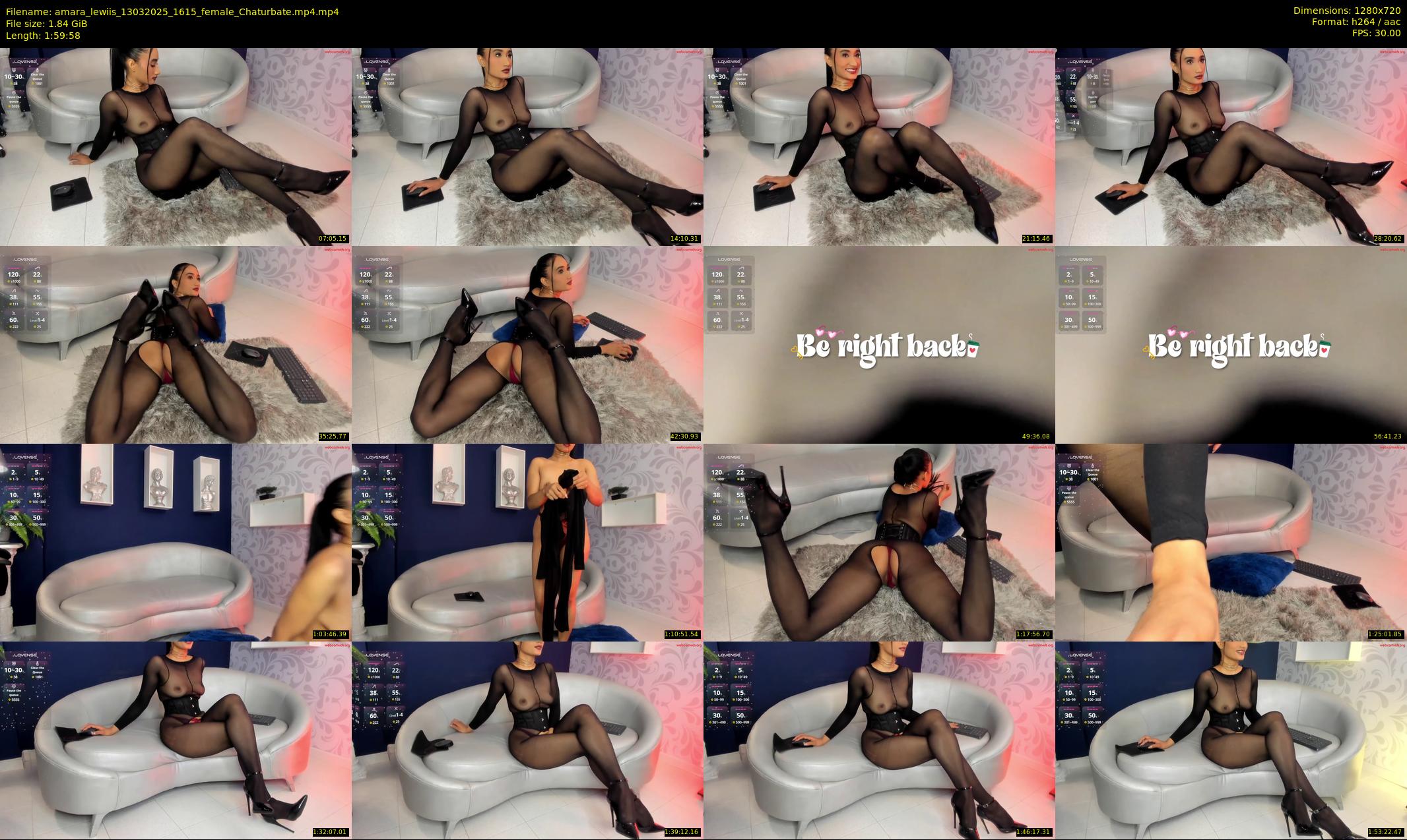 amara_lewiis — 120 minute Chaturbate female cam show recording, 720p, Mar 13, 2025