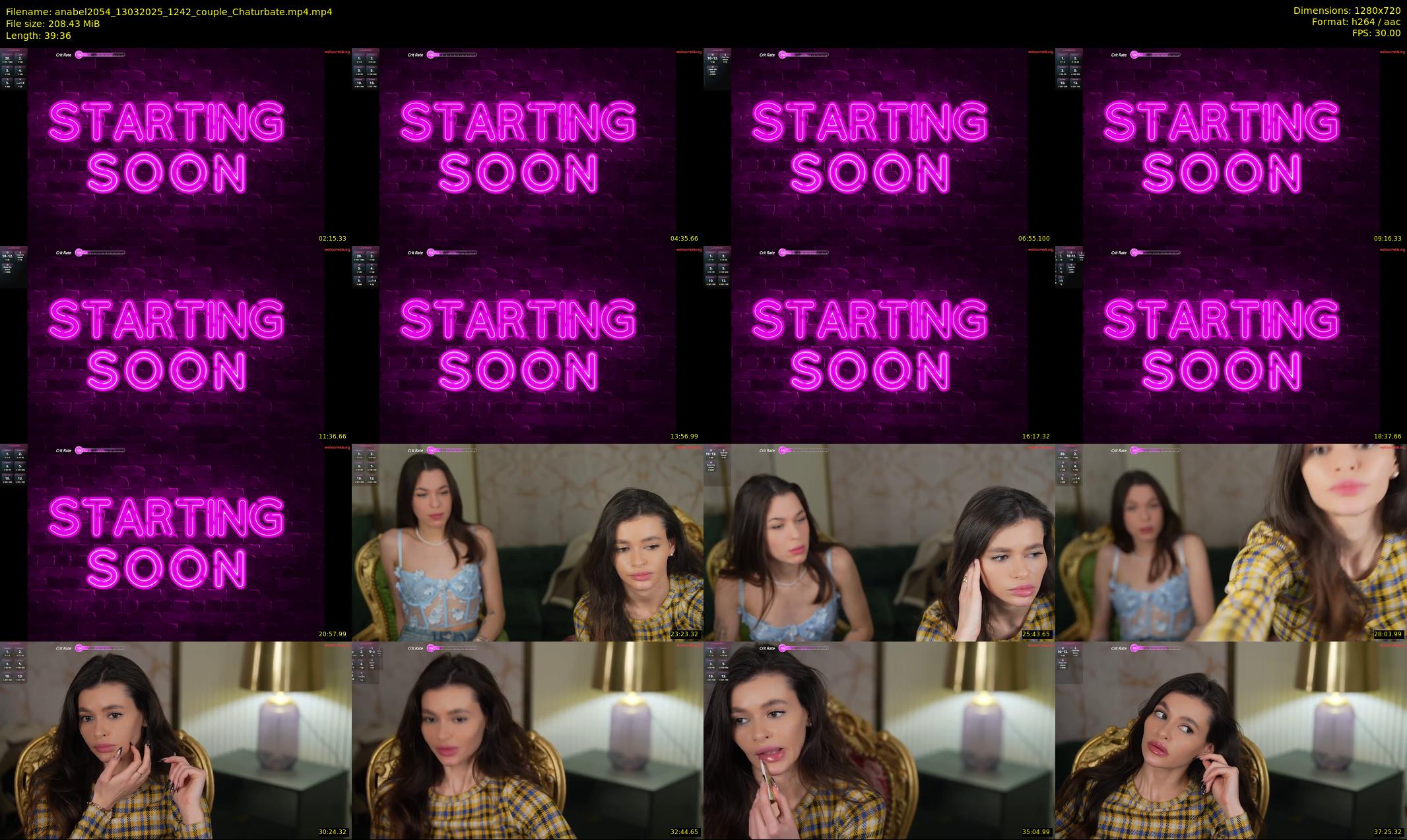 anabel2054 — 40 minute Chaturbate female cam show recording, 720p, Mar 13, 2025
