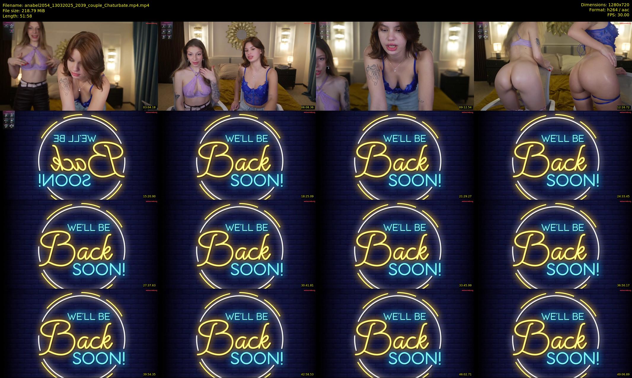 anabel2054 — 52 minute Chaturbate female cam show recording, 720p, Mar 13, 2025