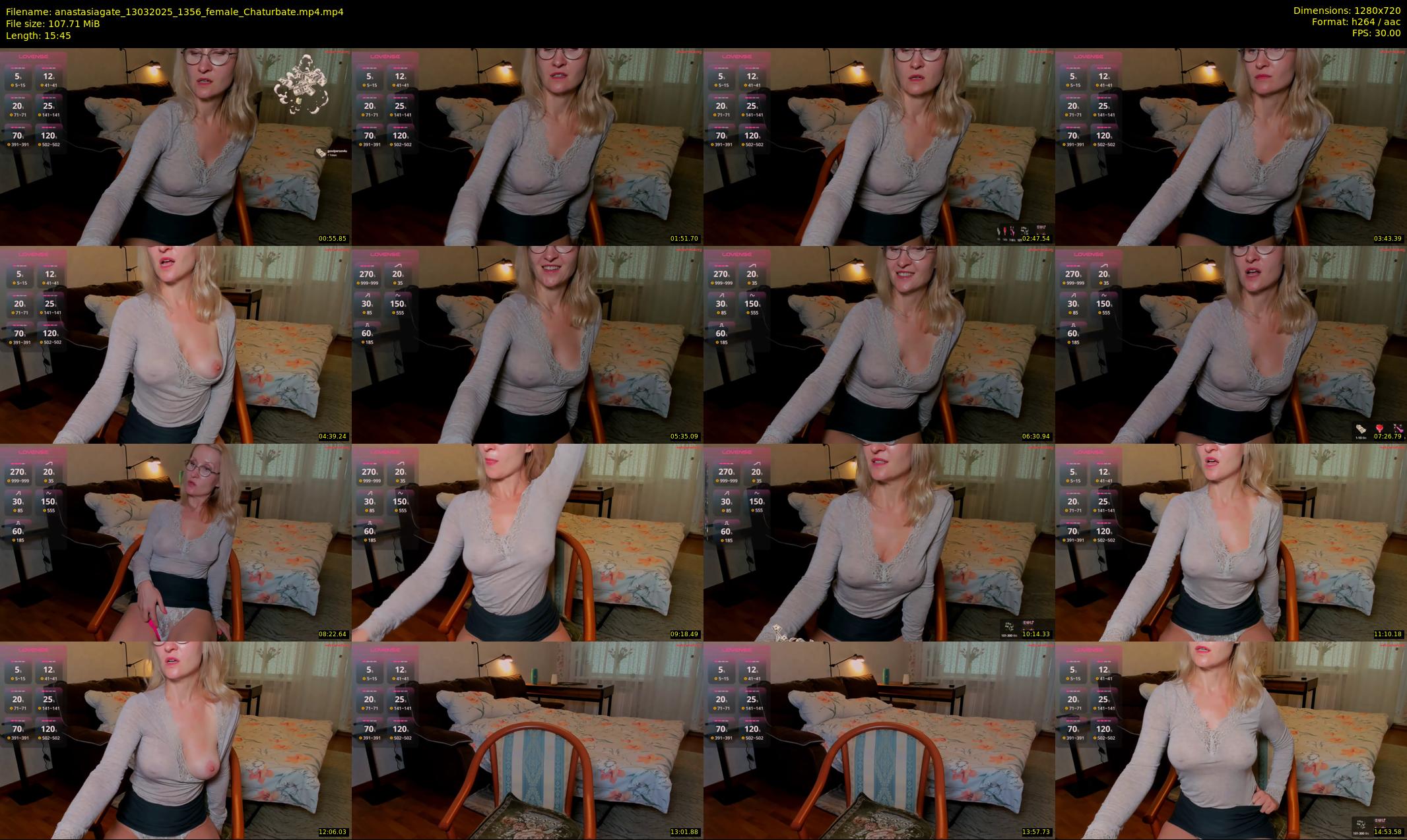 anastasiagate — 16 minute Chaturbate female cam show recording, 720p, Mar 13, 2025