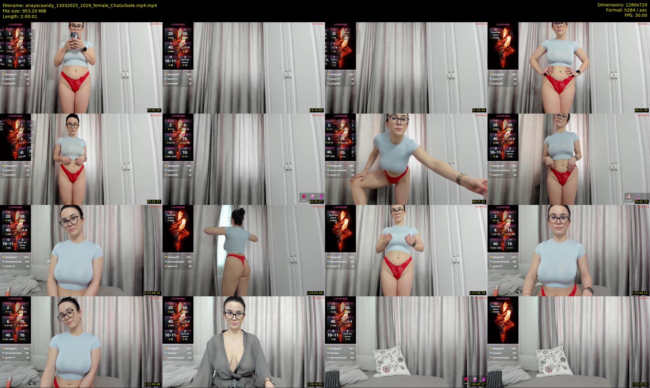 anayscaandy — 121 minute Chaturbate female cam show recording, 720p, Mar 13, 2025