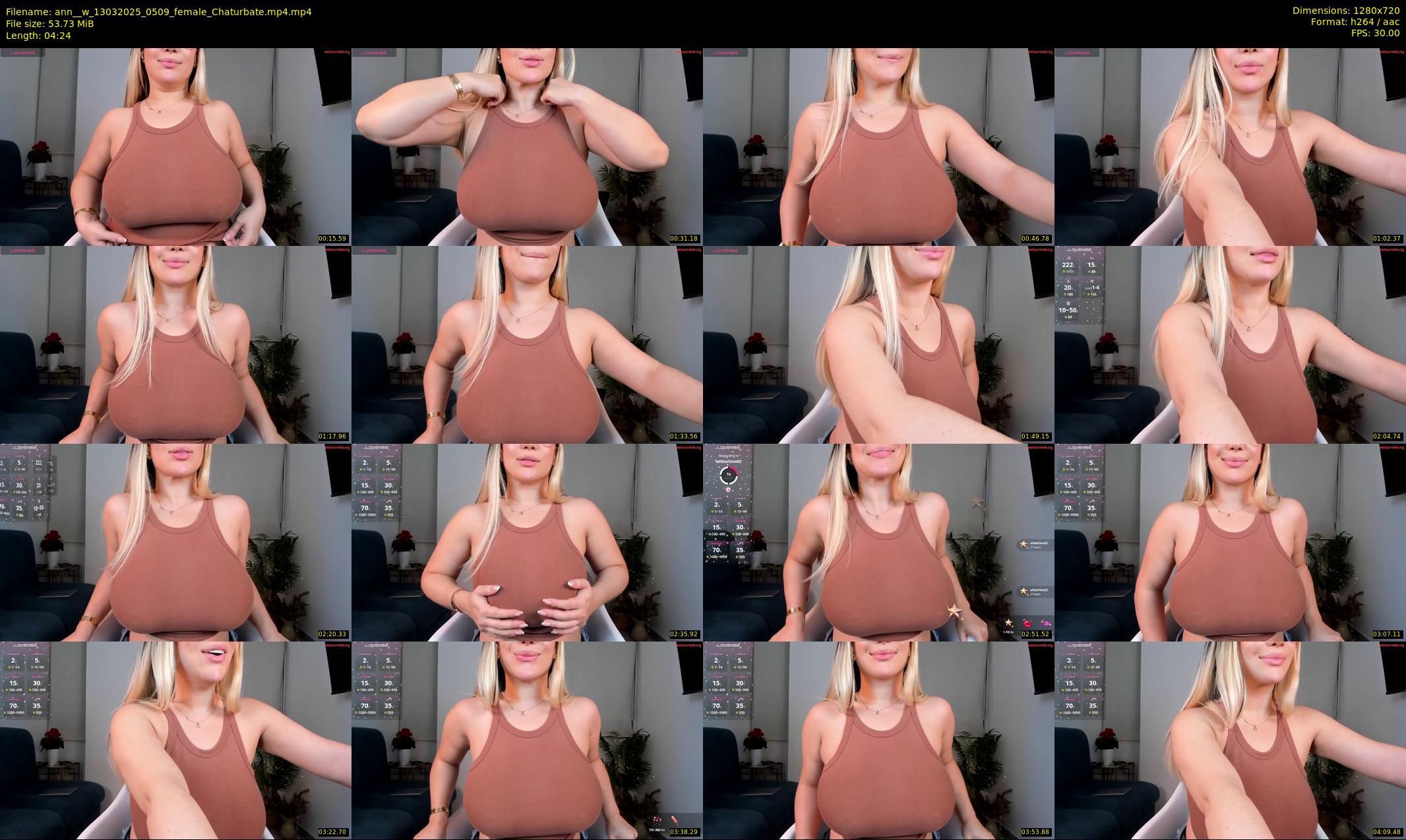 ann__w — 5 minute Chaturbate female cam show recording, 720p, Mar 13, 2025