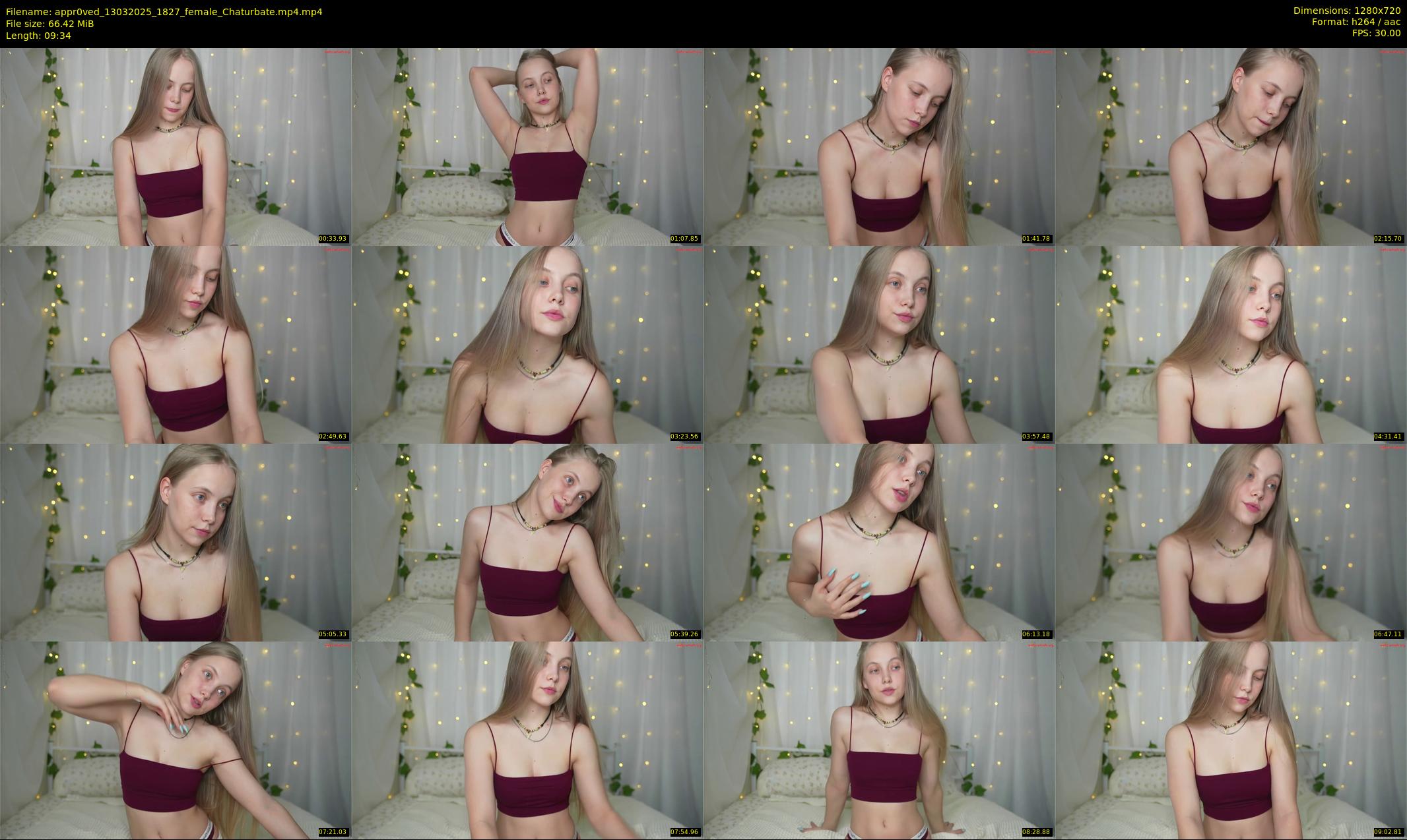 appr0ved — 10 minute Chaturbate female cam show recording, 720p, Mar 13, 2025