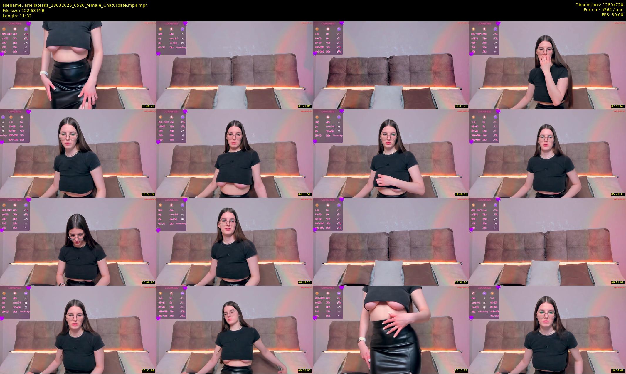 ariellateska — 12 minute Chaturbate female cam show recording, 720p, Mar 13, 2025
