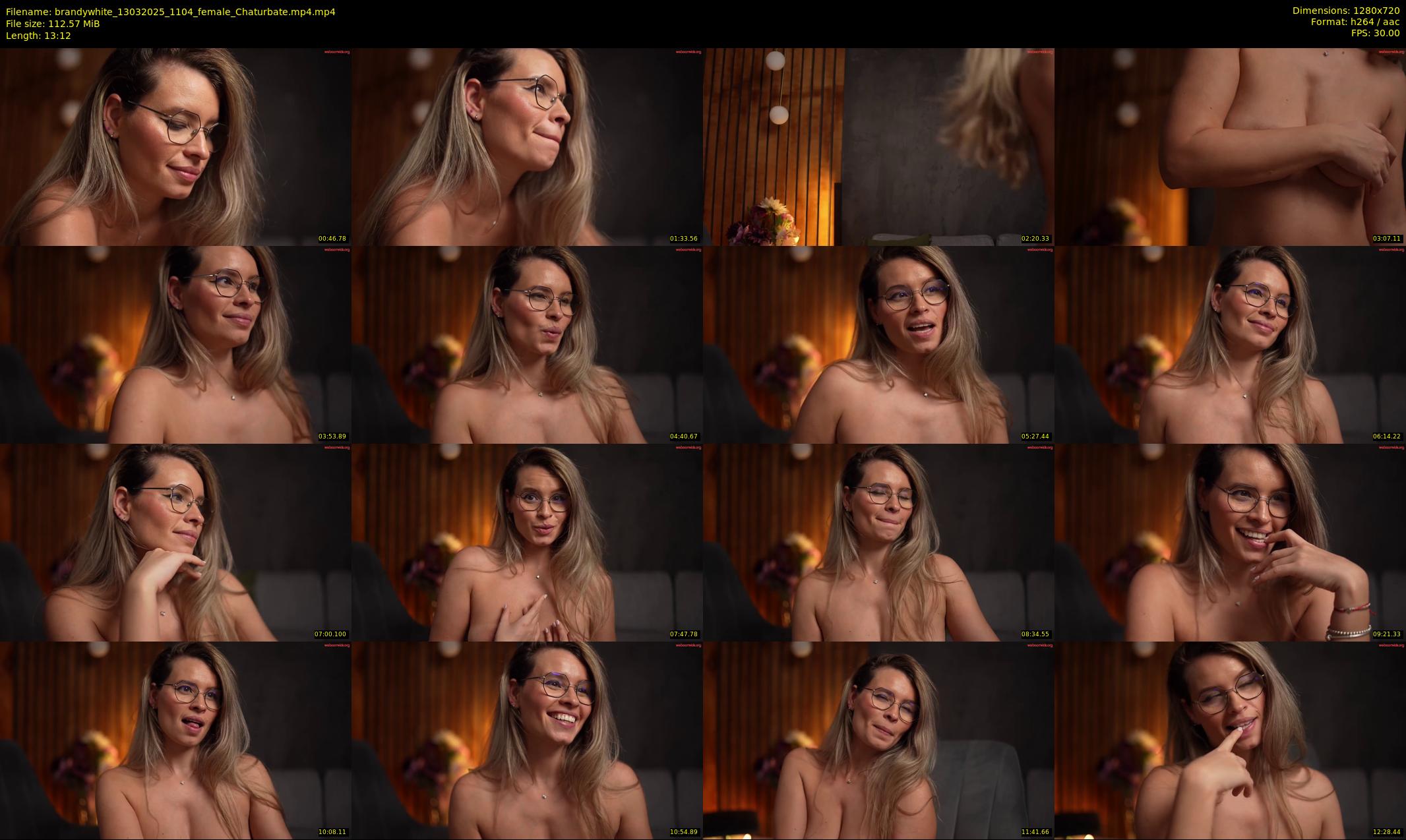 brandywhite — 14 minute Chaturbate female cam show recording, 720p, Mar 13, 2025