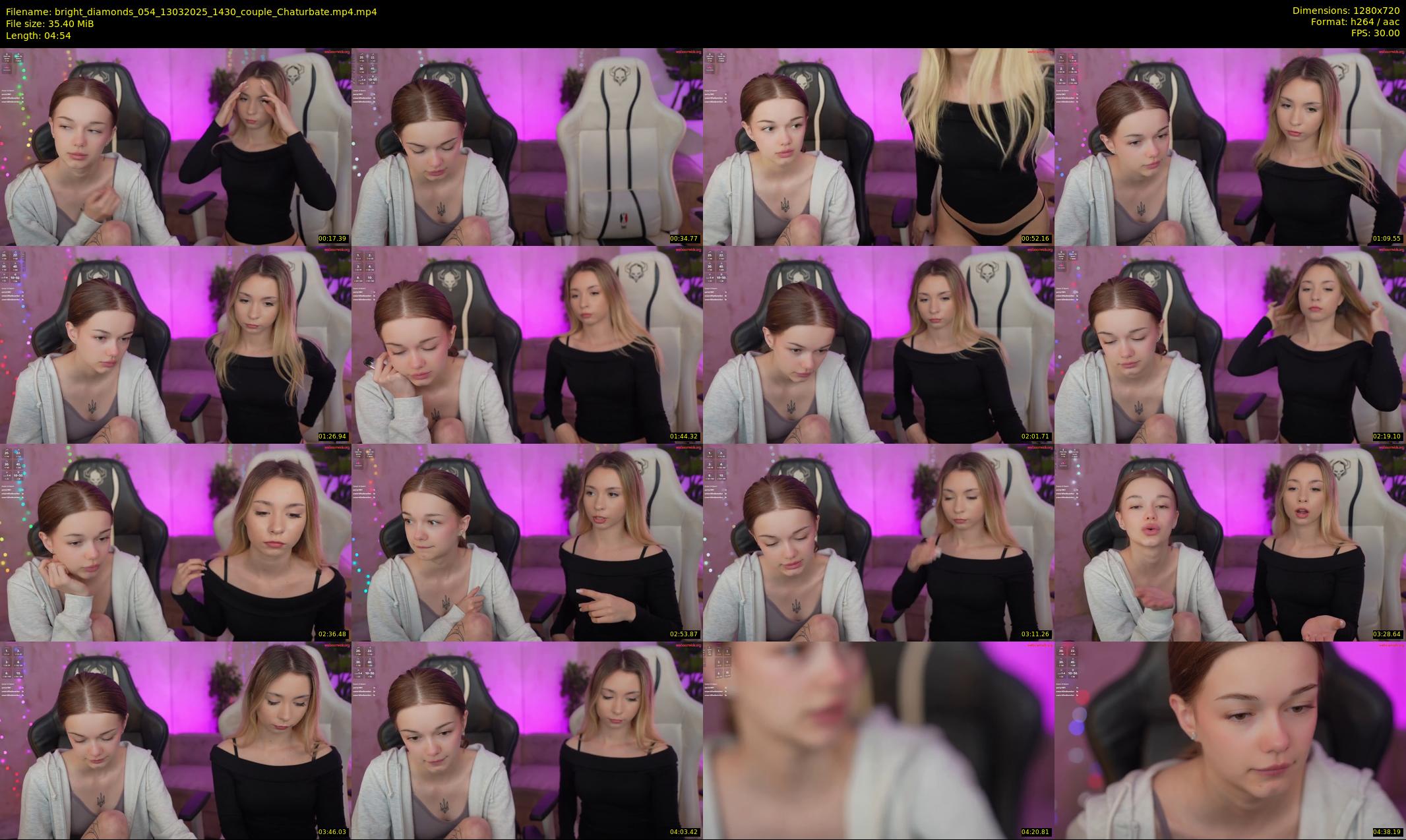bright_diamonds_054 — 5 minute Chaturbate couple cam show recording, 720p, Mar 13, 2025