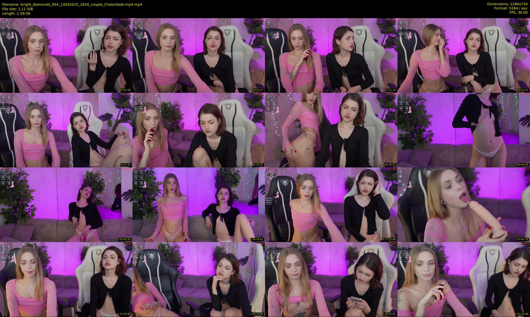 bright_diamonds_054 — 120 minute Chaturbate couple cam show recording, 720p, Mar 13, 2025