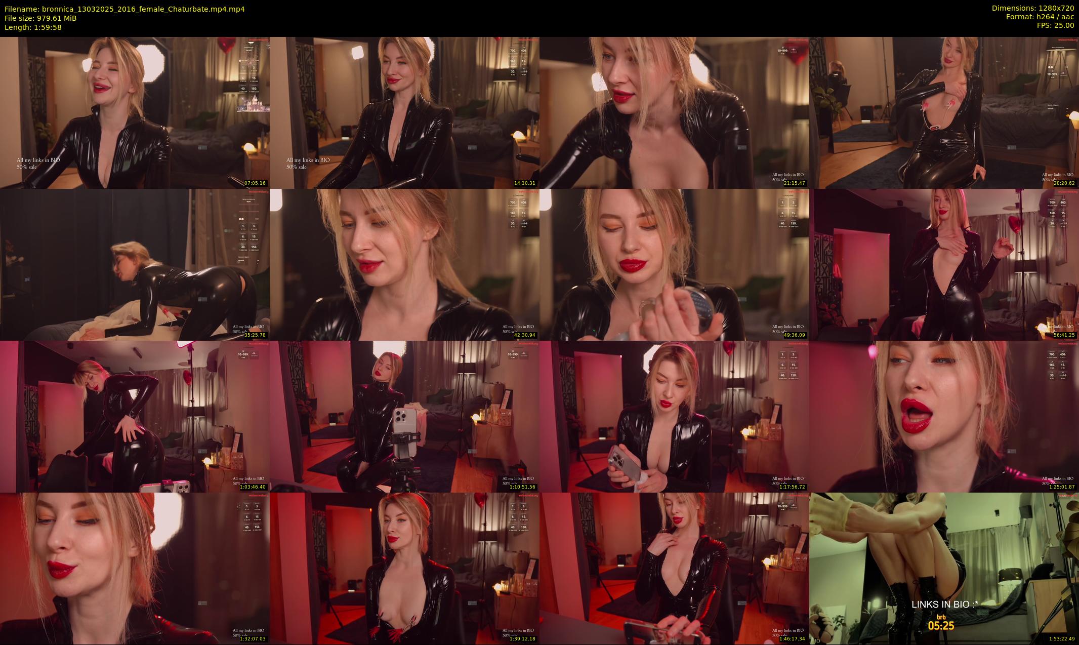 bronnica — 120 minute Chaturbate female cam show recording, 720p, Mar 13, 2025