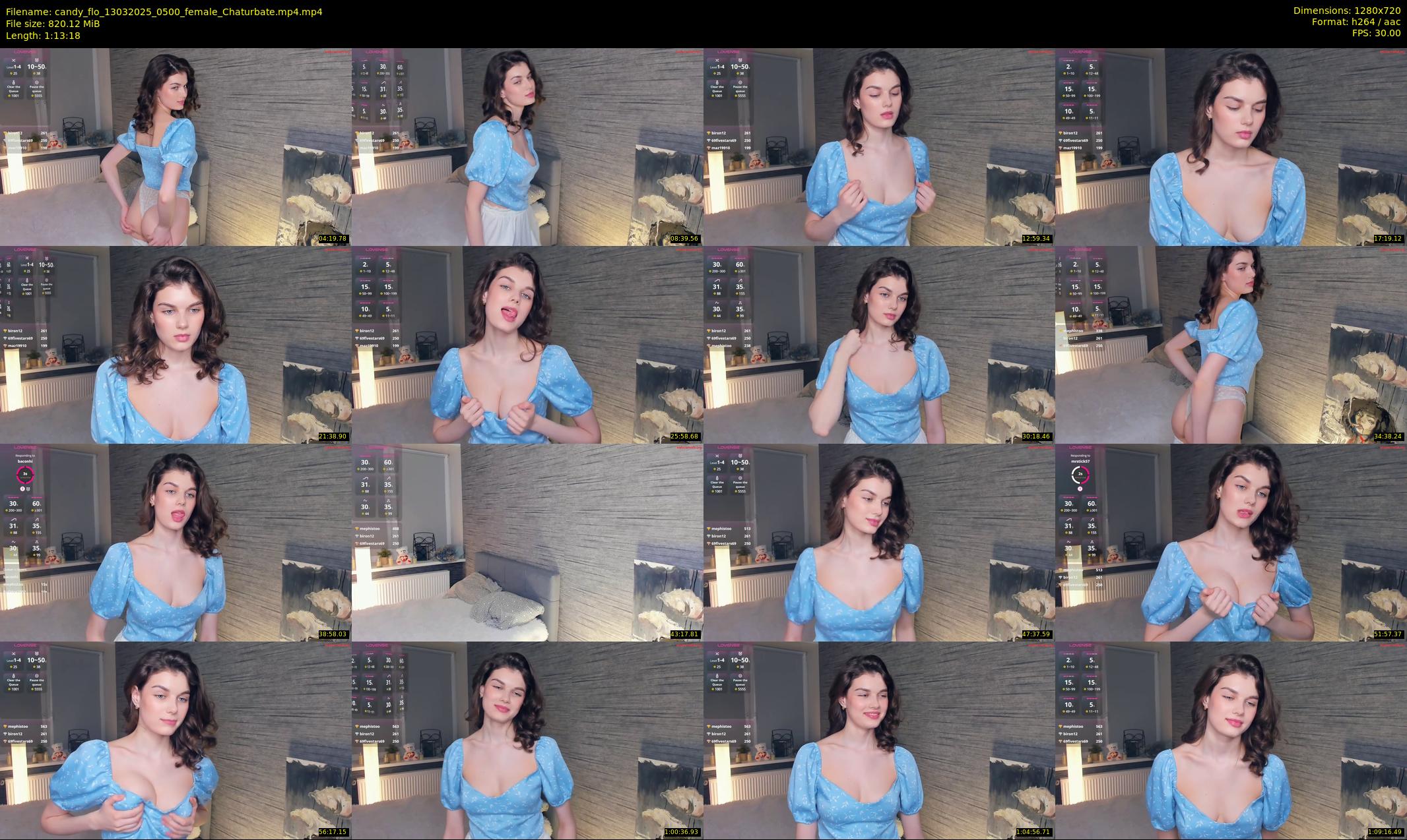 candy_flo — 74 minute Chaturbate female cam show recording, 720p, Mar 13, 2025