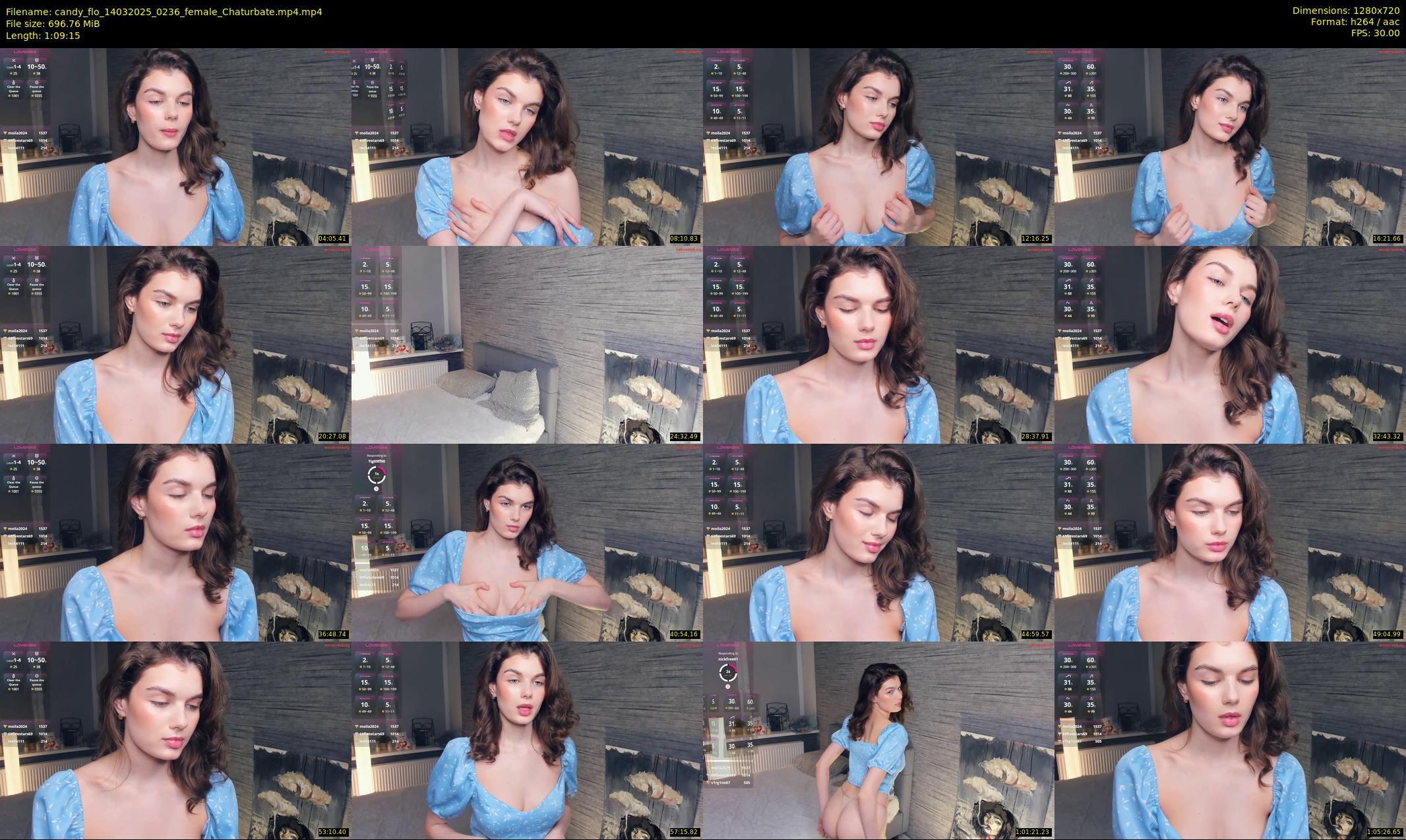 candy_flo — 70 minute Chaturbate female cam show recording, 720p, Mar 14, 2025