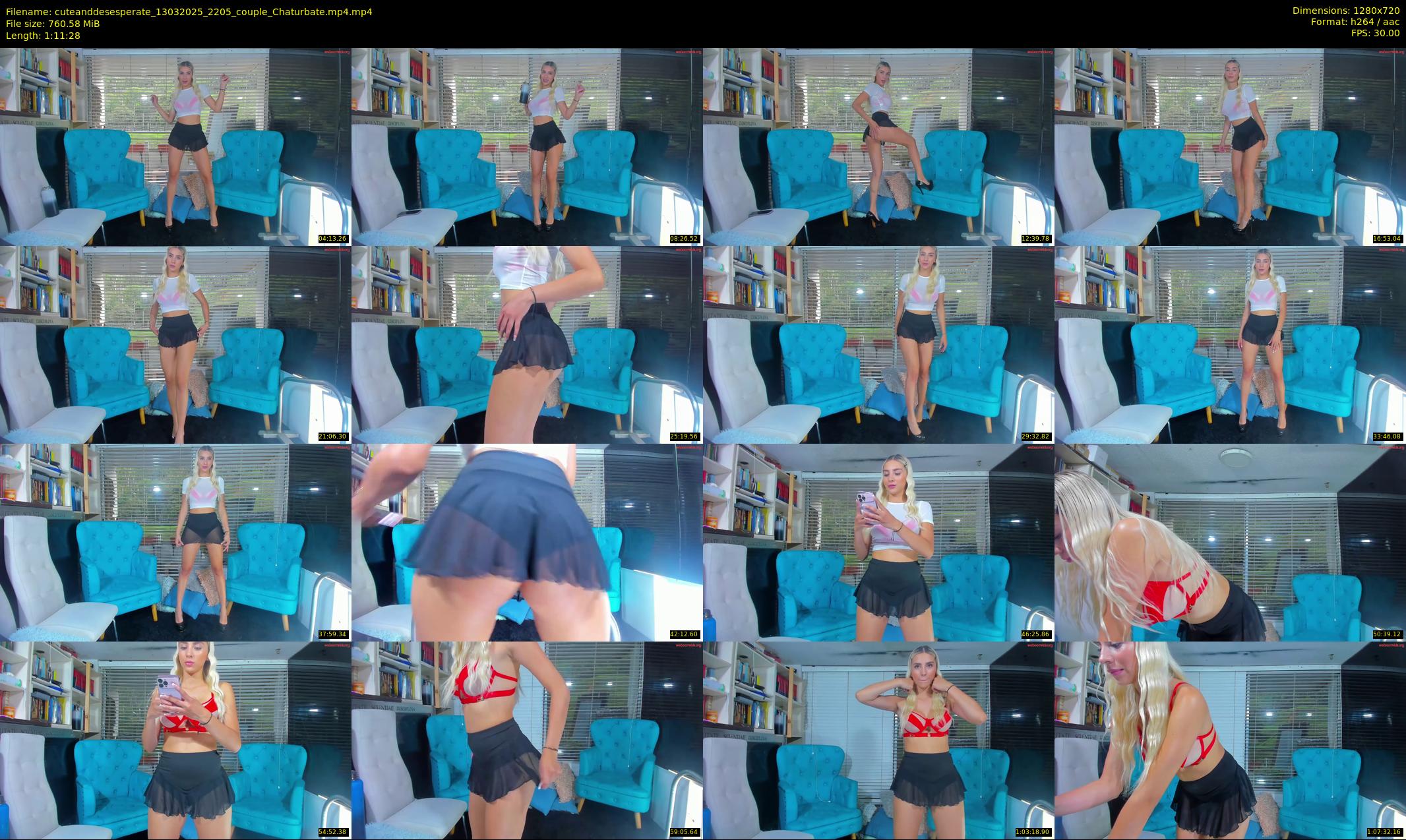 cuteanddesesperate — 72 minute Chaturbate female cam show recording, 720p, Mar 13, 2025