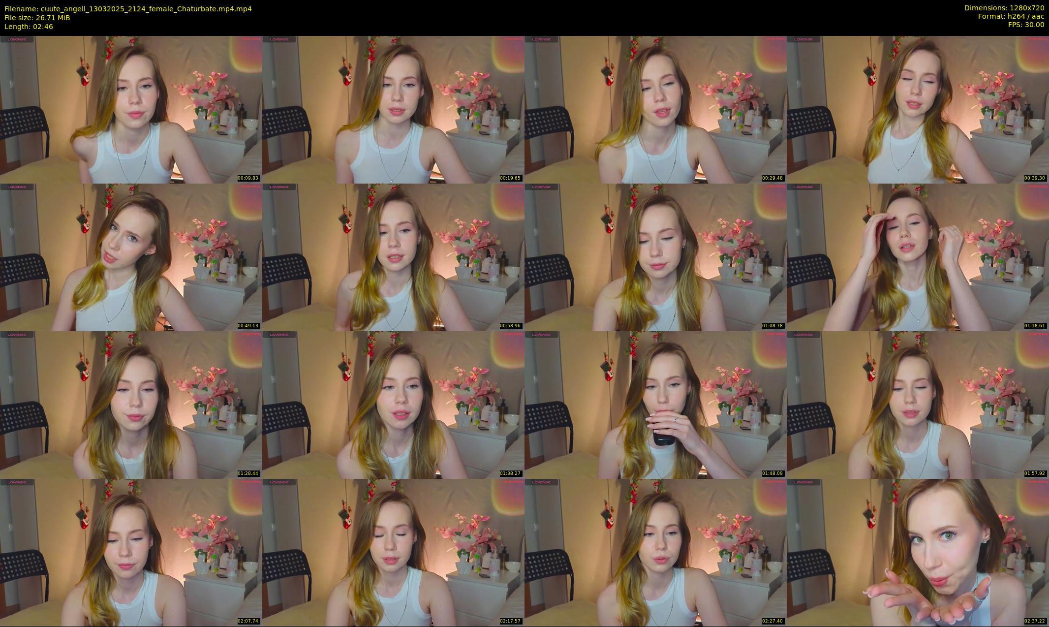 cuute_angell — 3 minute Chaturbate female cam show recording, 720p, Mar 13, 2025