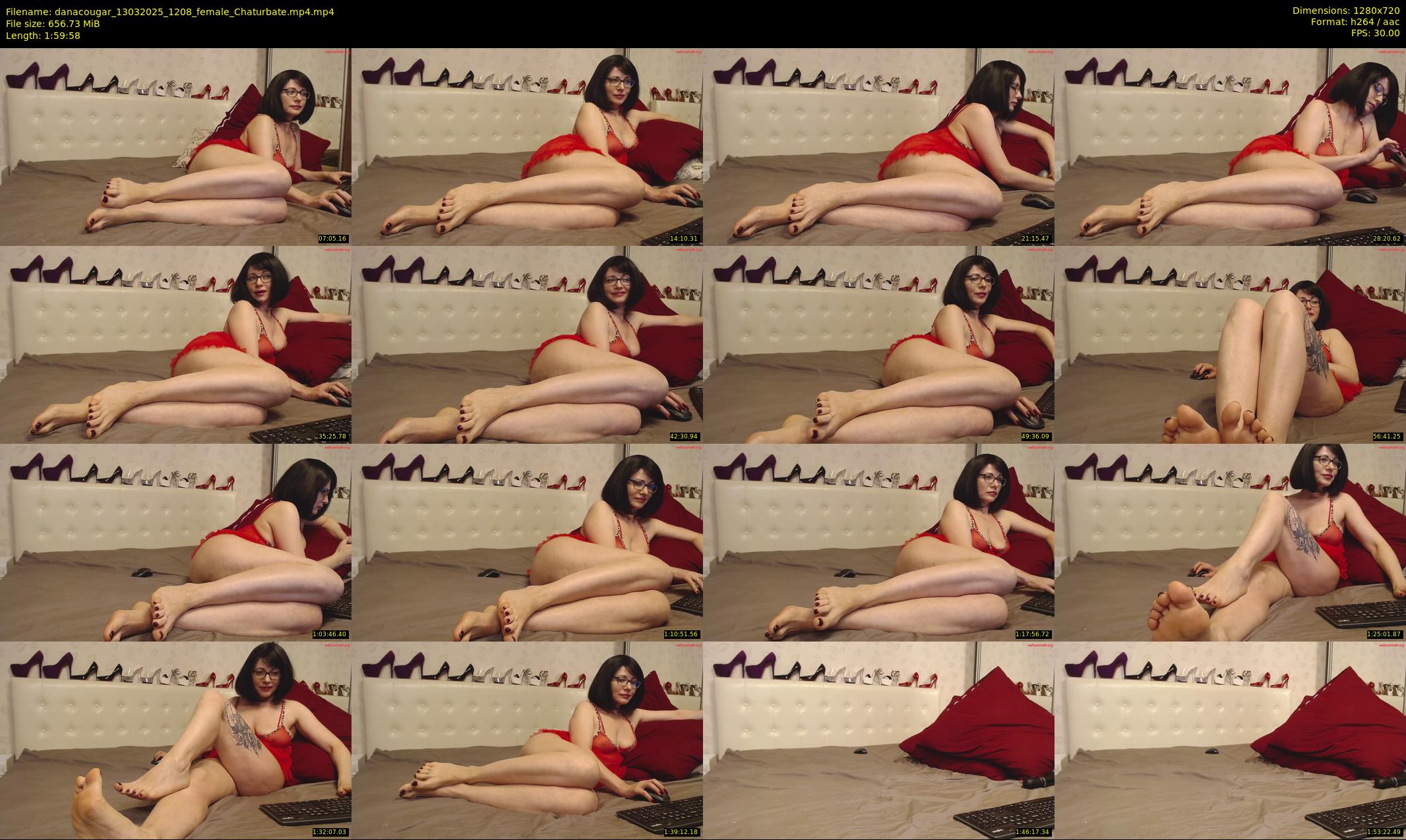 danacougar — 120 minute Chaturbate female cam show recording, 720p, Mar 13, 2025